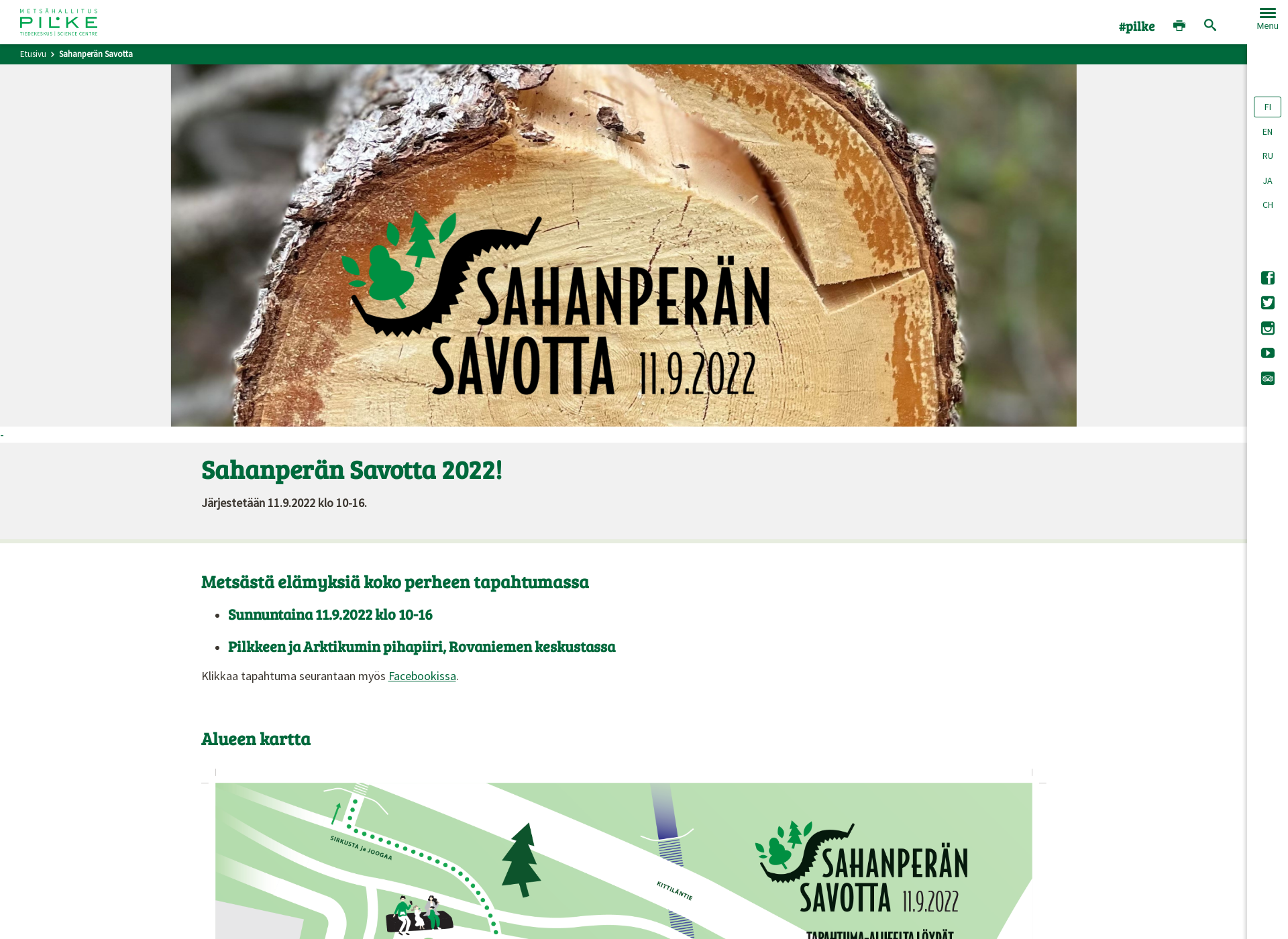 Screenshot for sahanperansavotta.fi