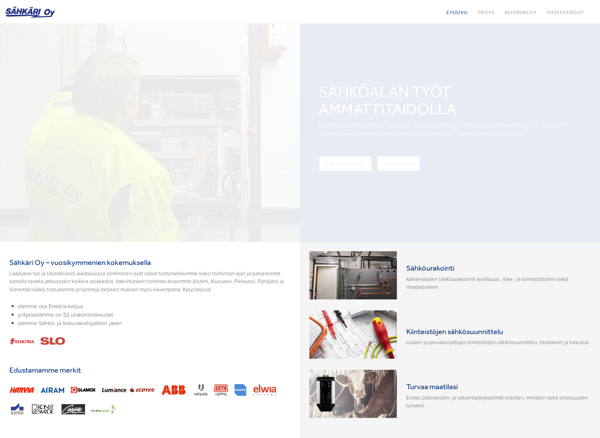 Screenshot for sahkari.fi