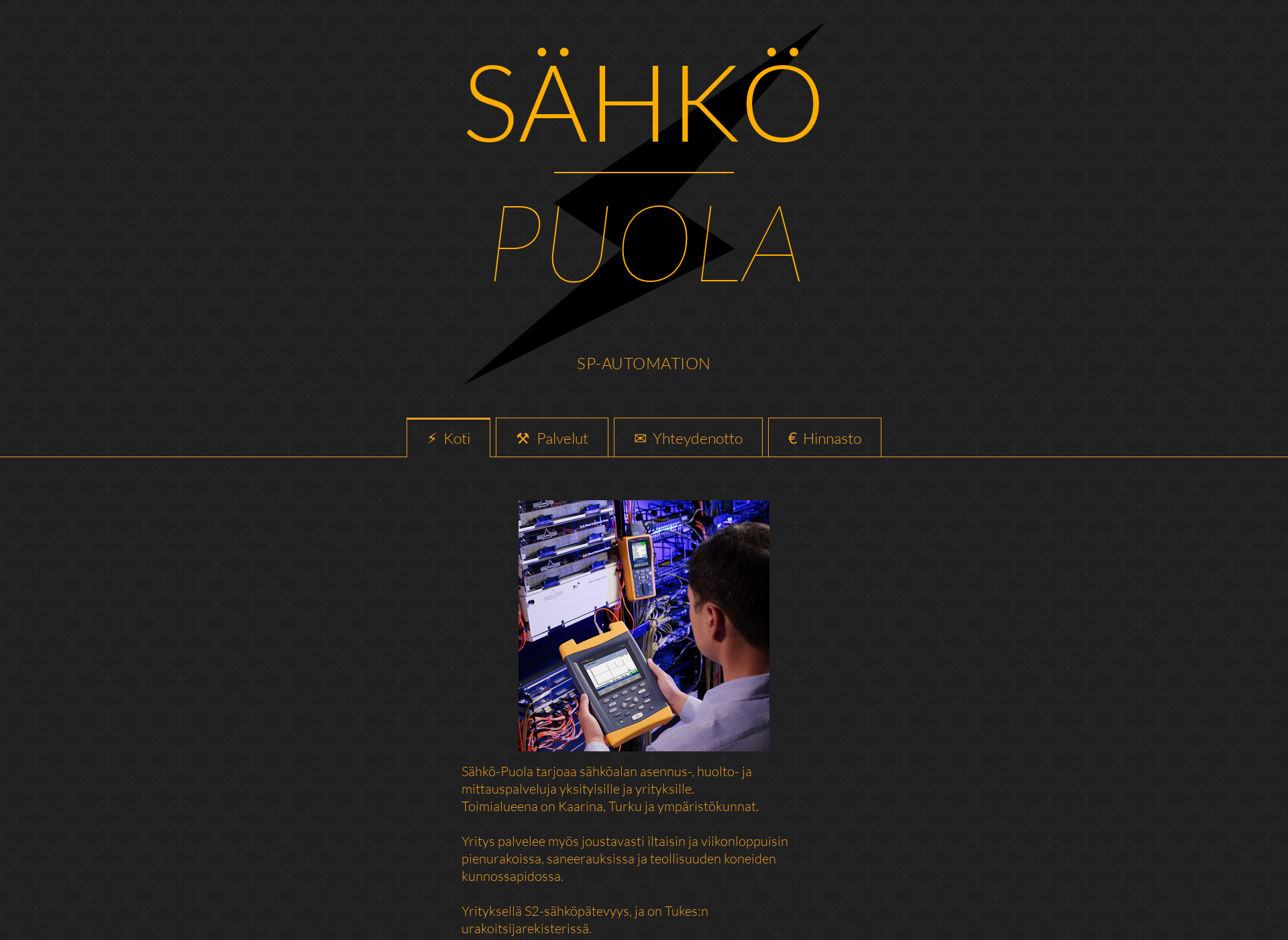 Screenshot for sahko-puola.fi