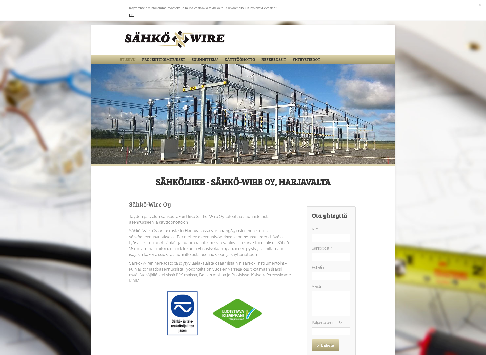 Screenshot for sahko-wire.fi