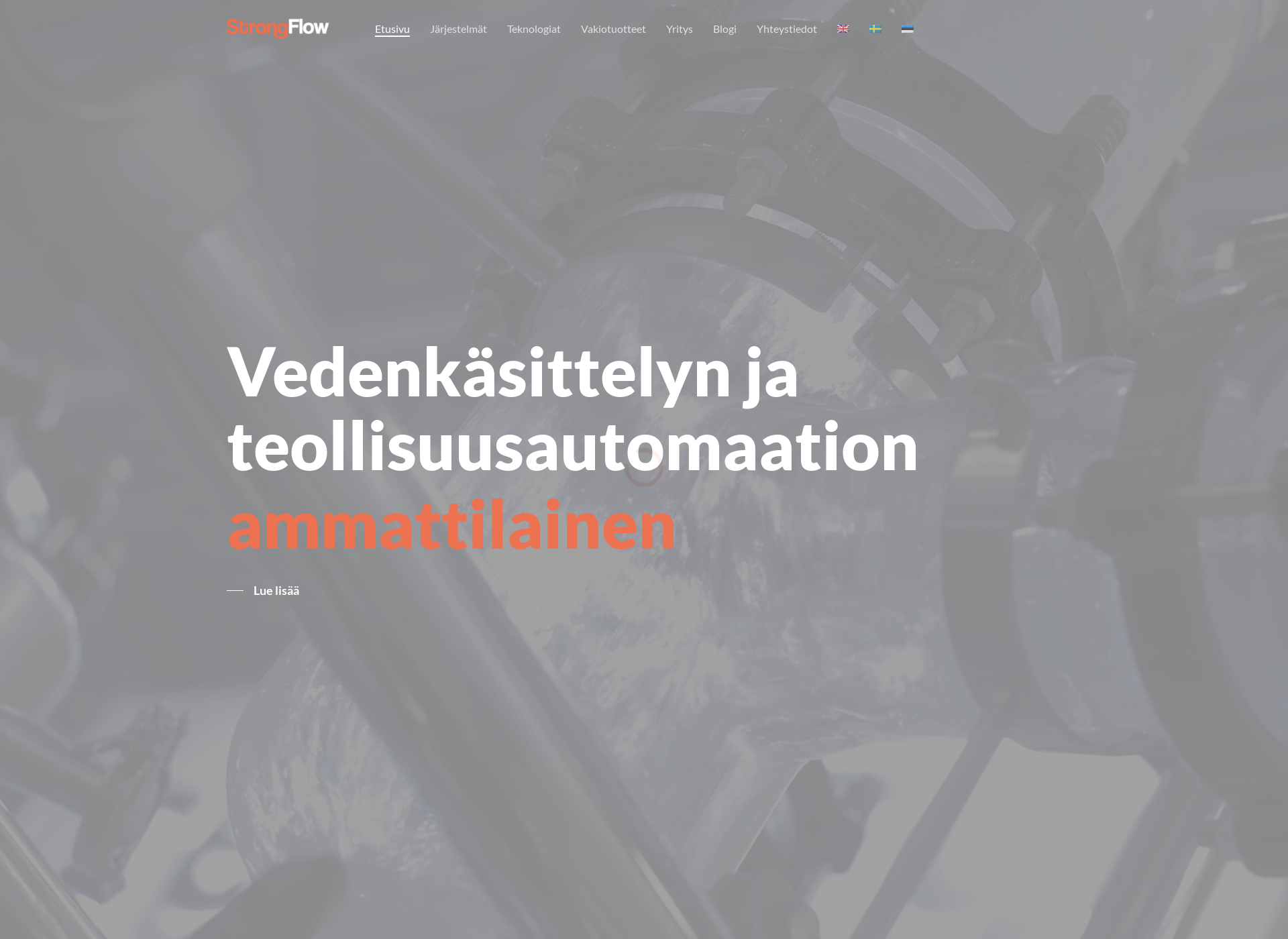 Skärmdump för sahkoautomaatiolehtinen.fi