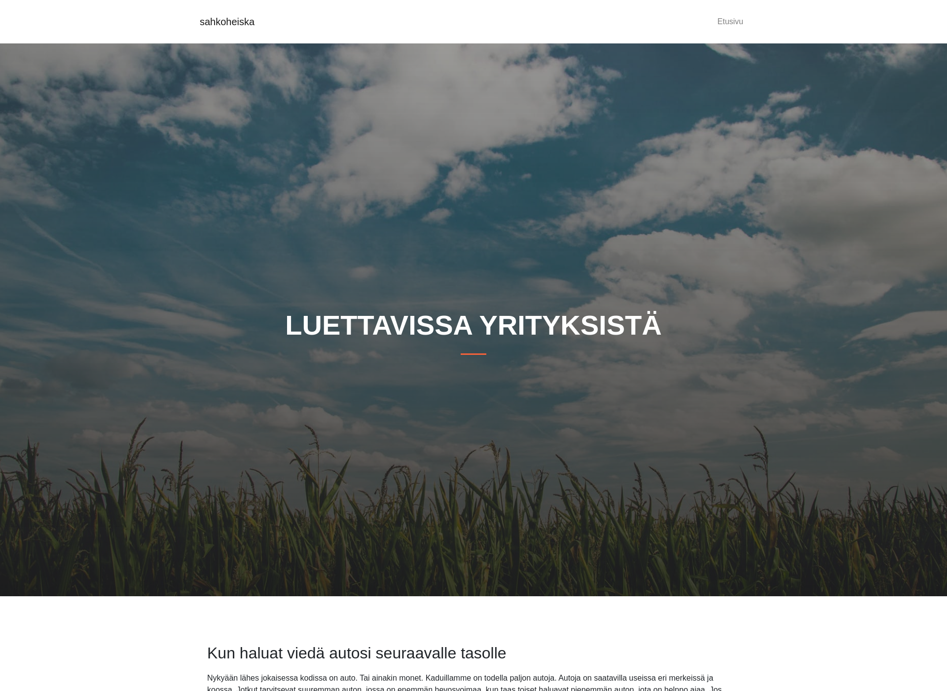 Screenshot for sahkoheiska.fi