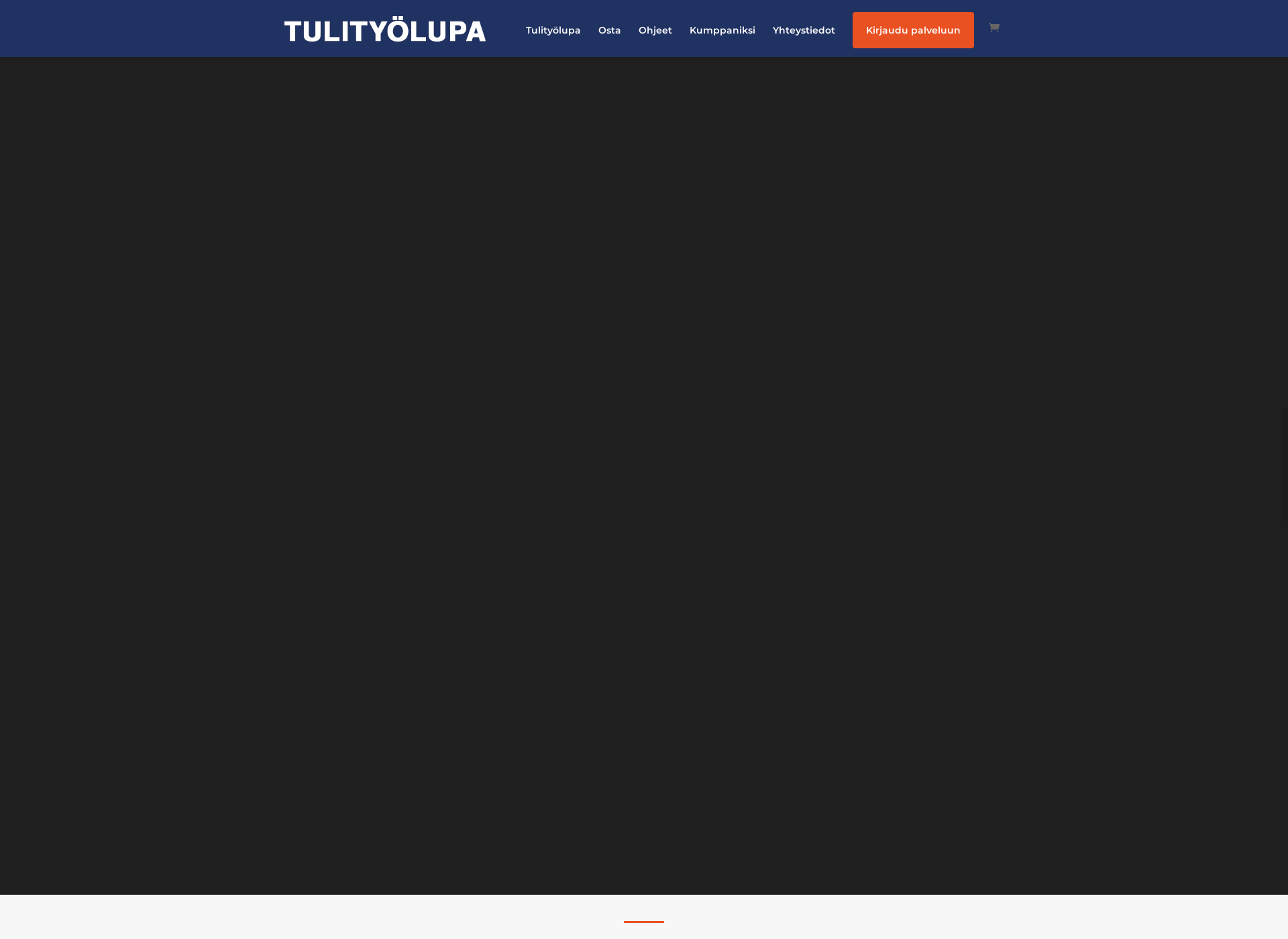 Screenshot for sahkoinentulityolupa.fi