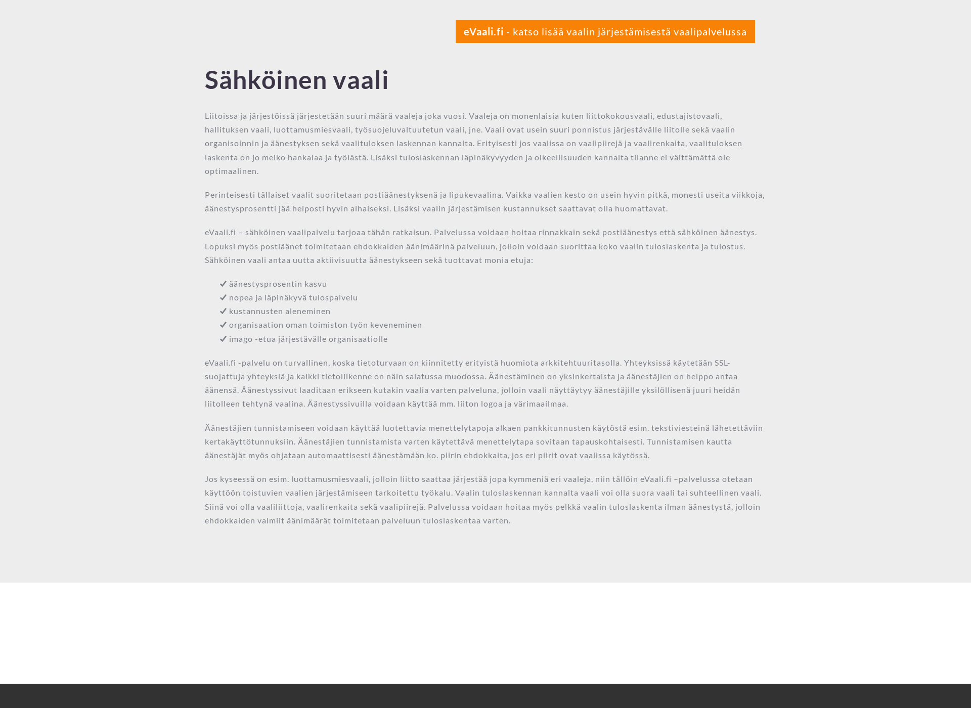 Screenshot for sahkoinenvaali.fi