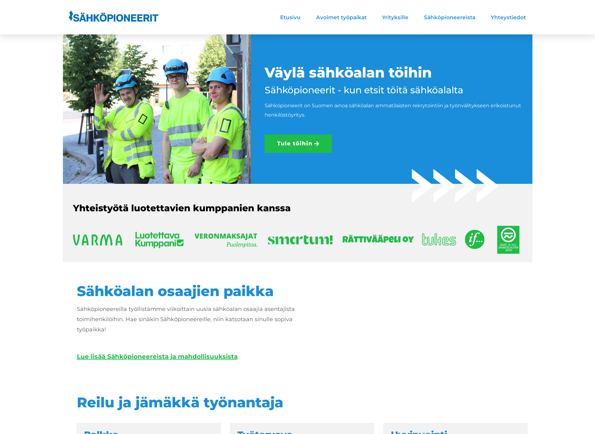 Screenshot for sahkopioneerit.fi