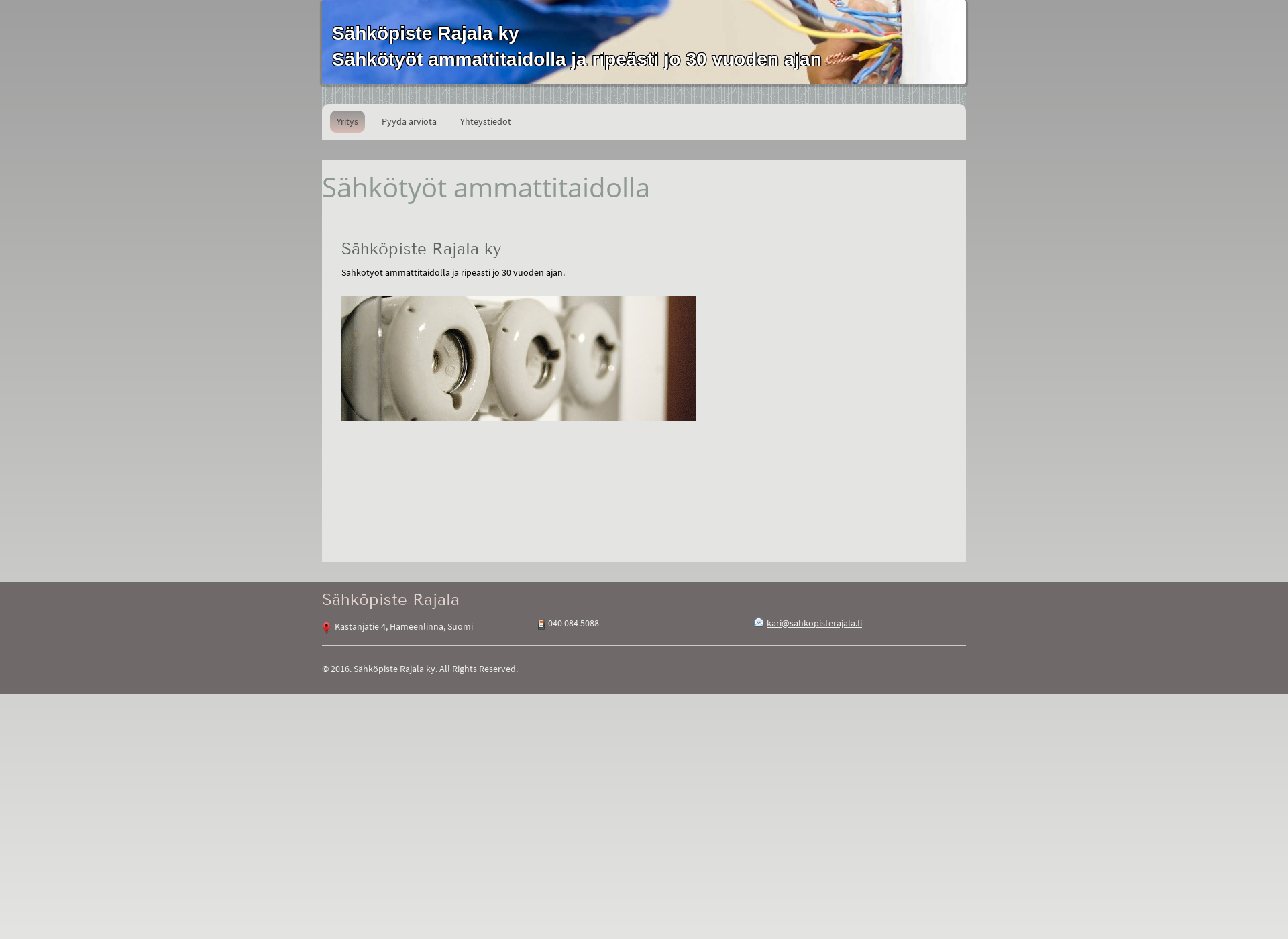 Screenshot for sahkopisterajala.fi