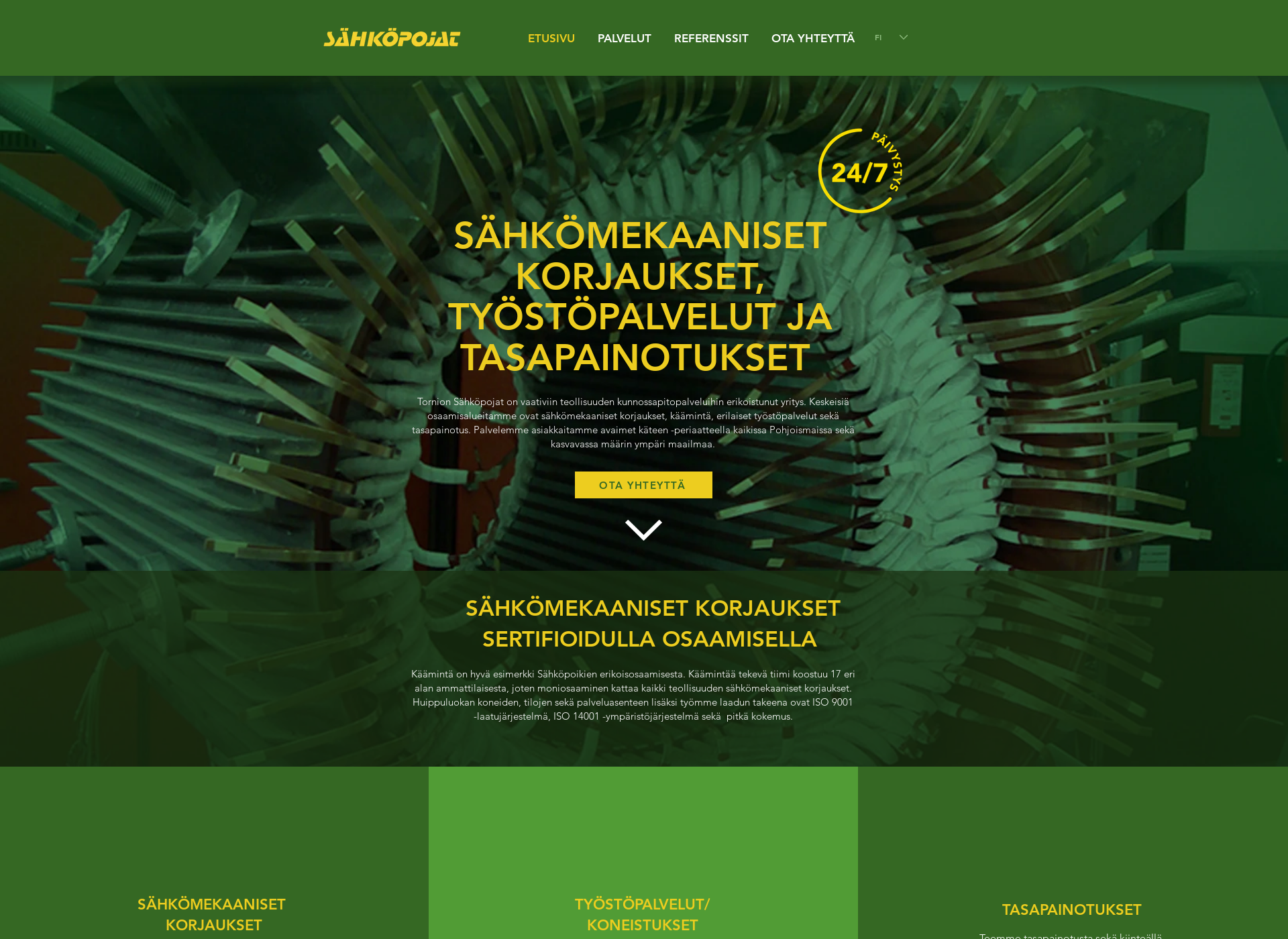 Screenshot for sahkopojat.fi