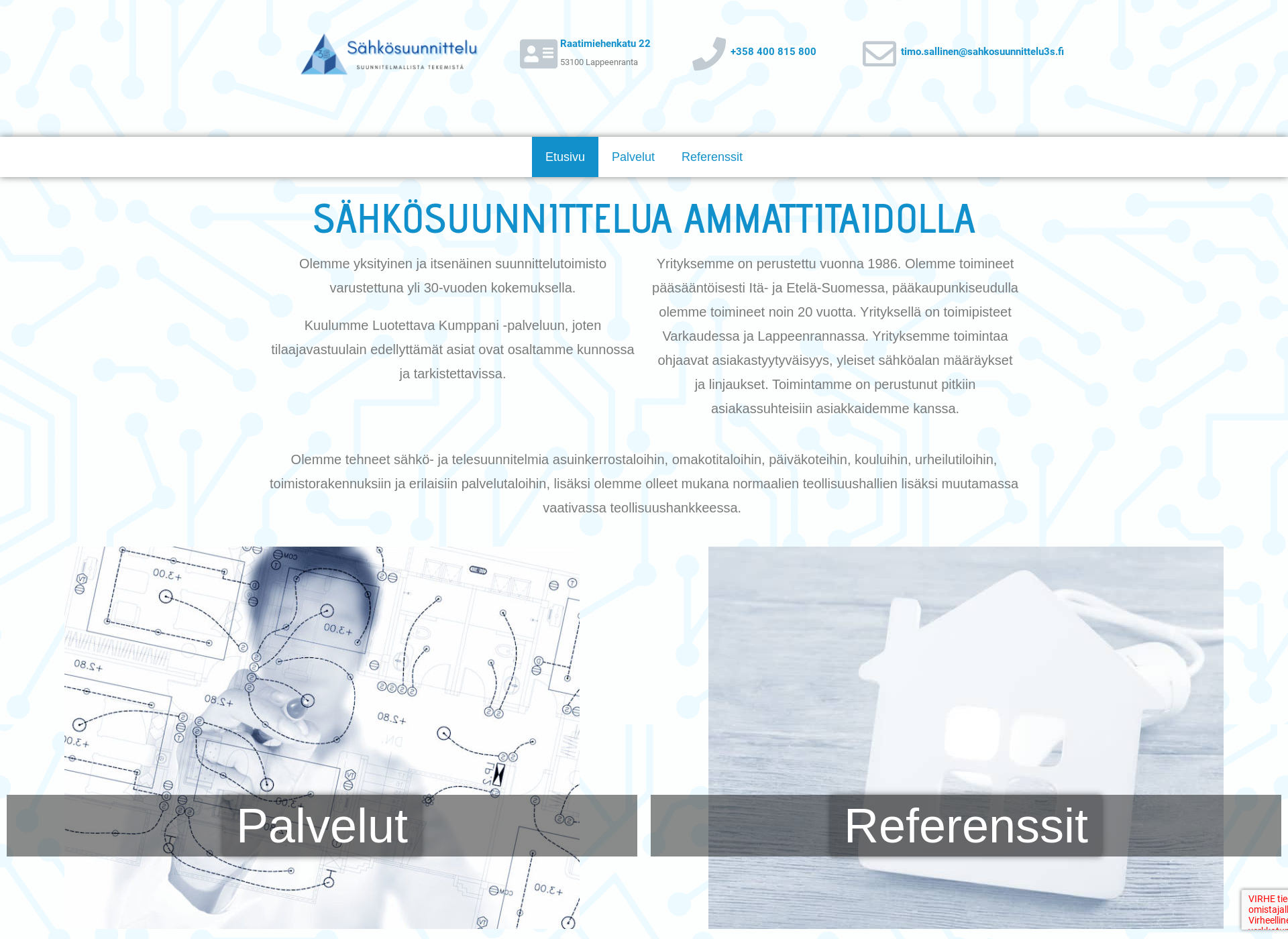 Screenshot for sahkosuunnittelu3s.fi