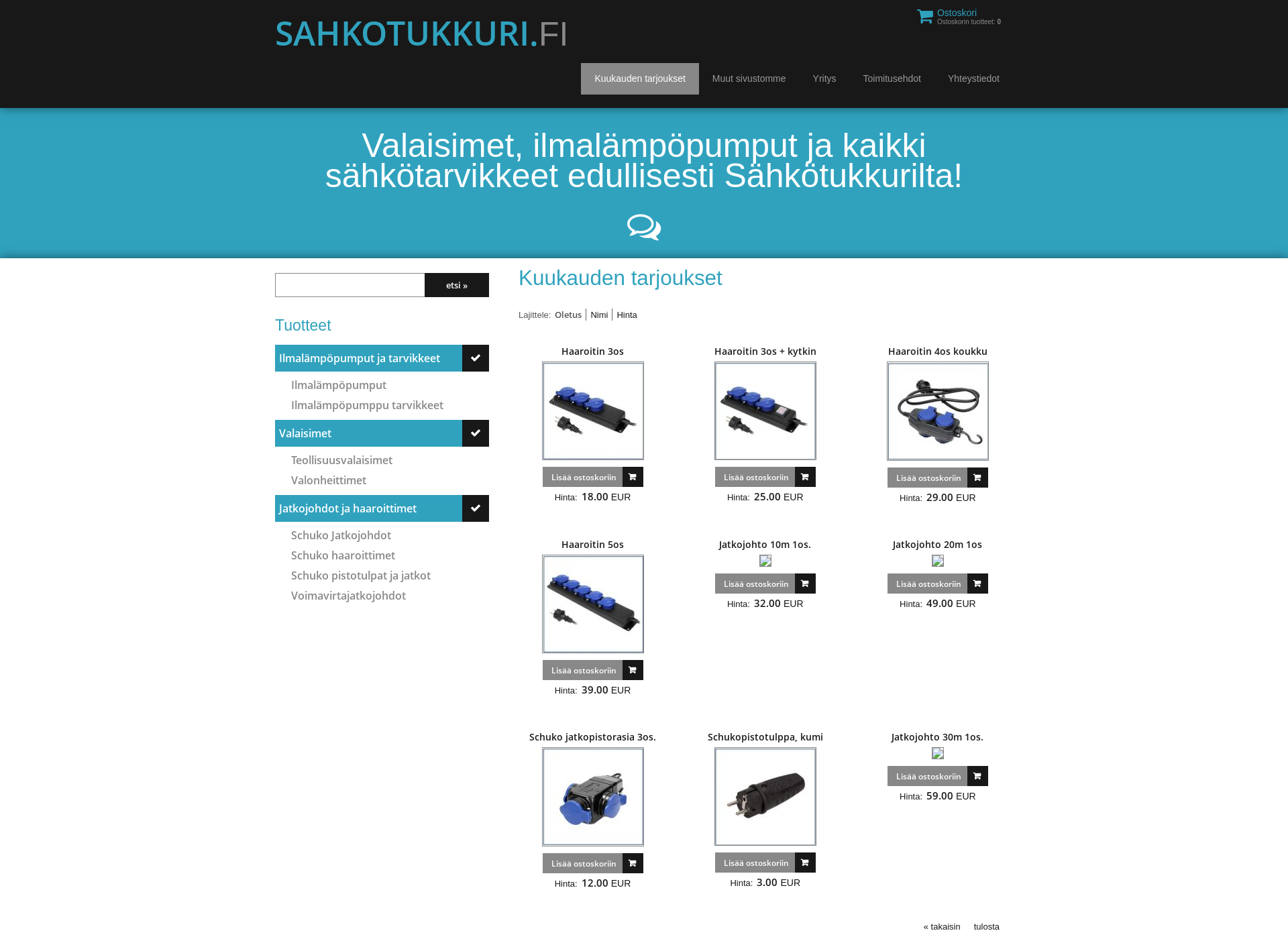 Screenshot for sahkotukkuri.fi