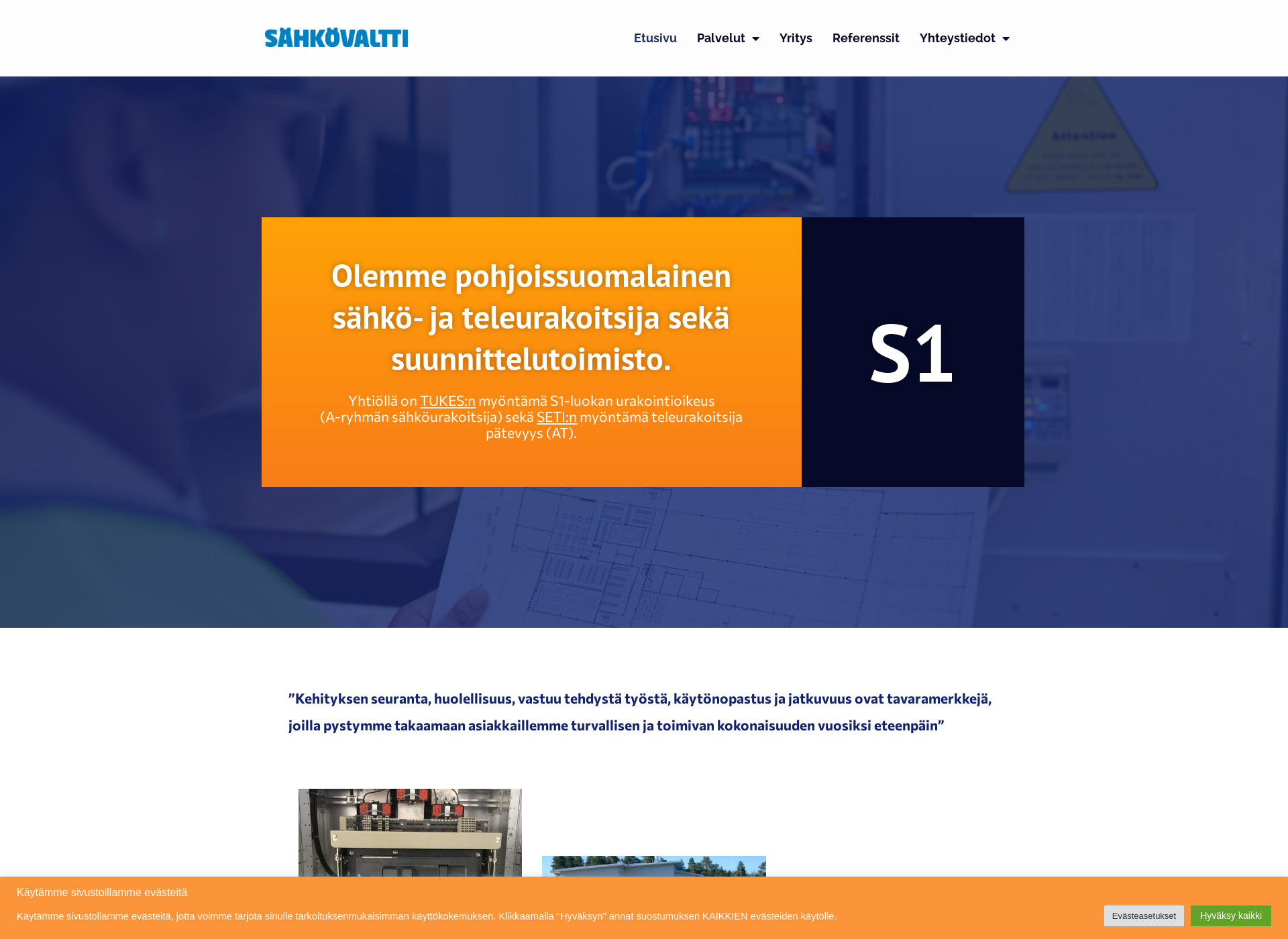 Screenshot for sahkovaltti.fi