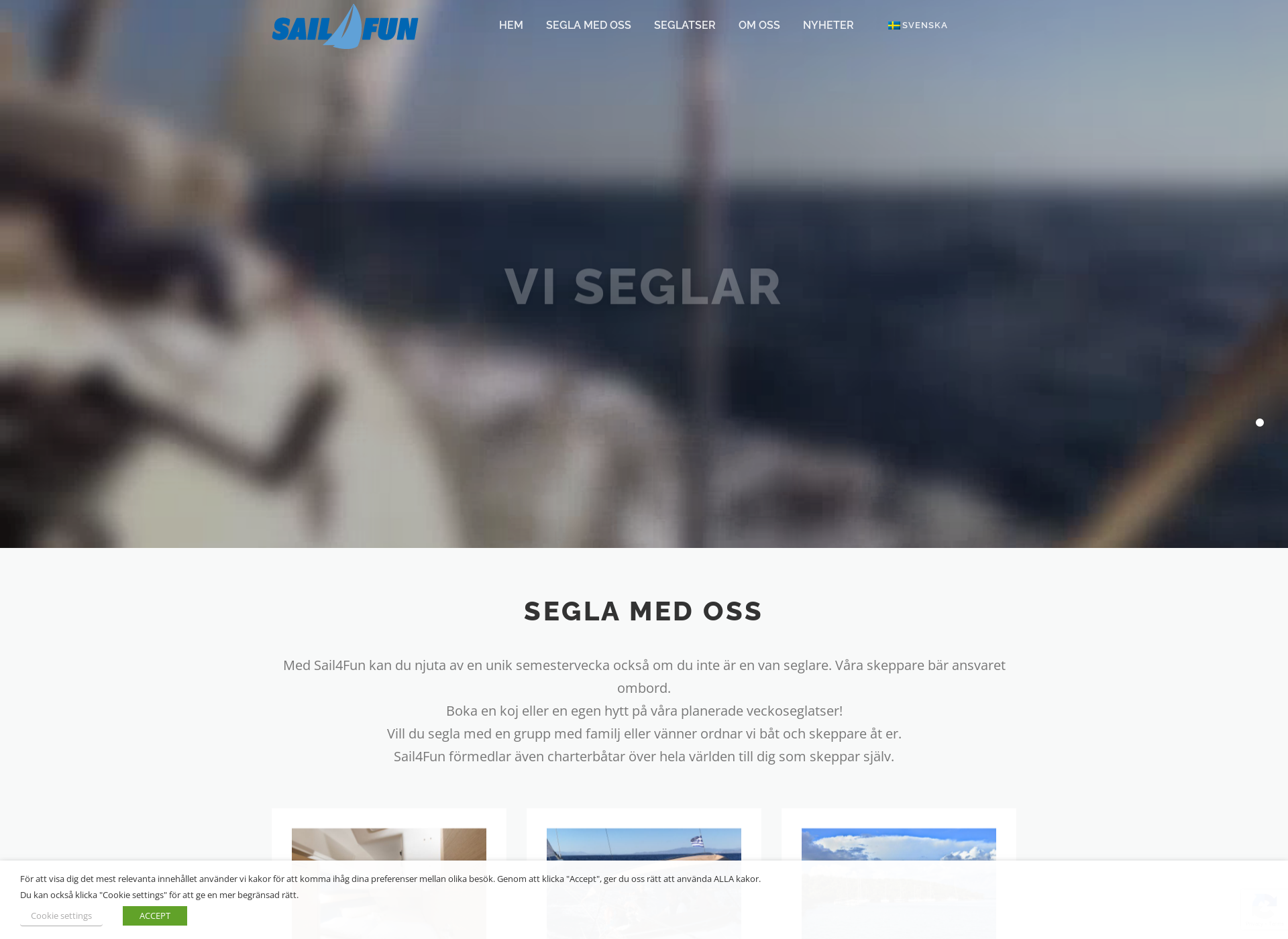Screenshot for sail4fun.fi