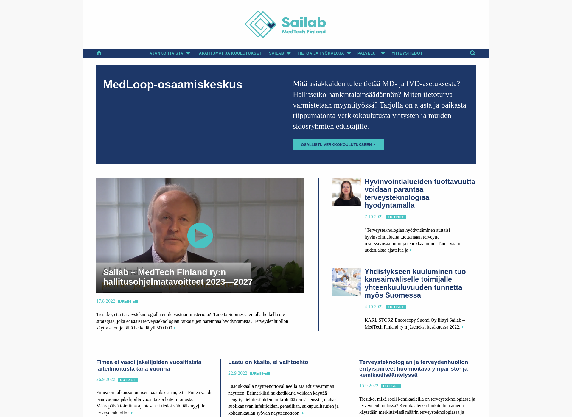 Screenshot for sailab.fi