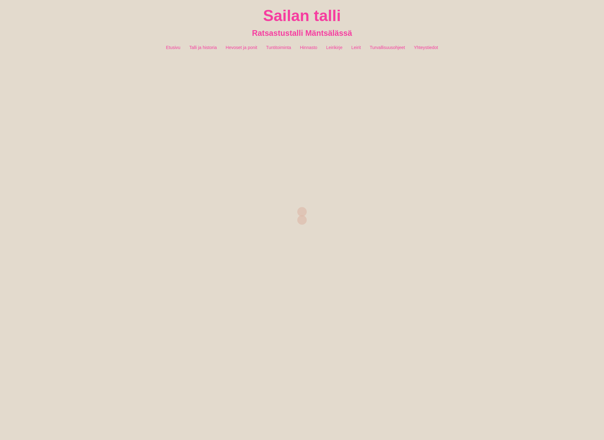 Screenshot for sailantalli.fi