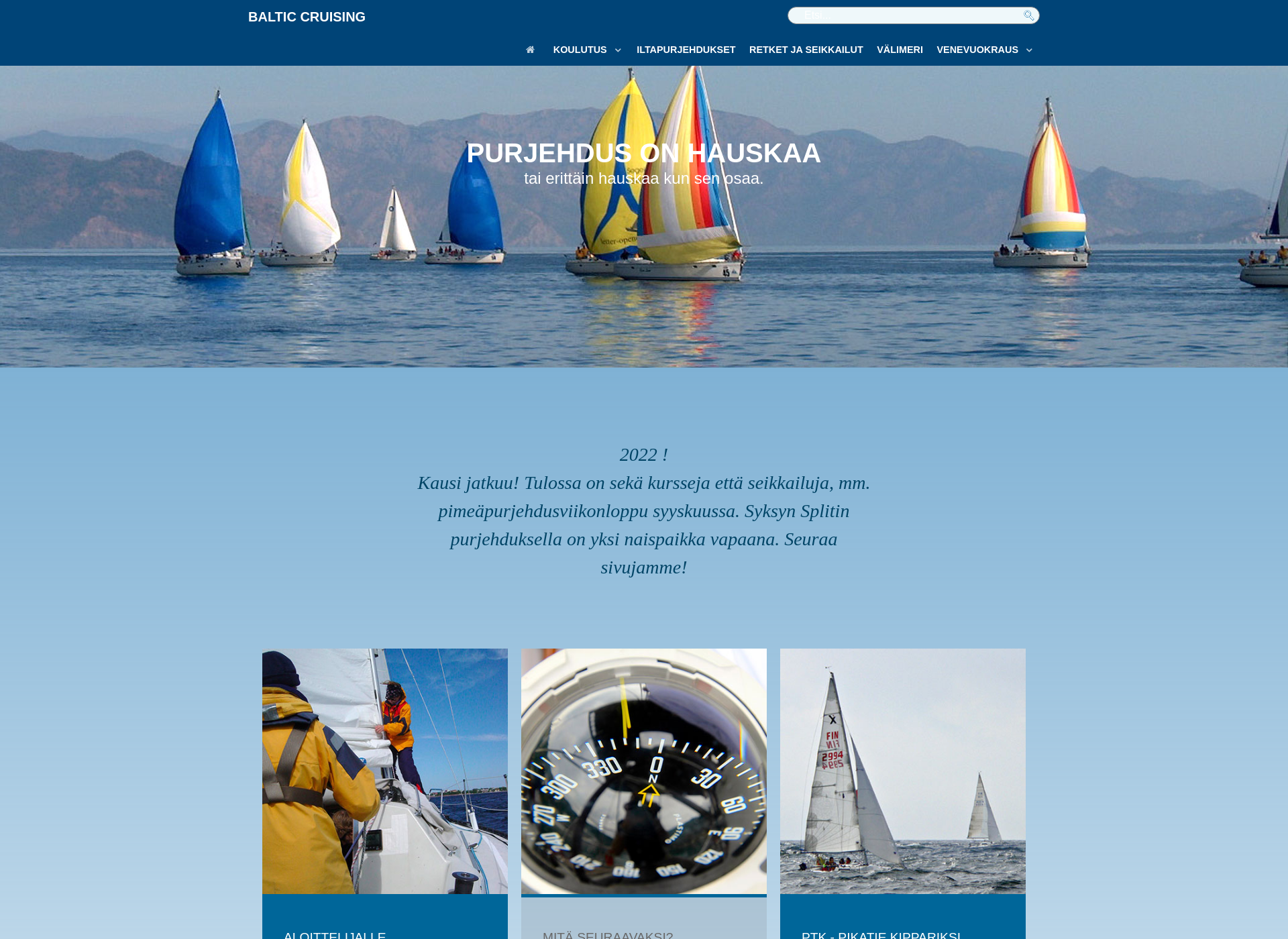 Screenshot for sailingschool.fi