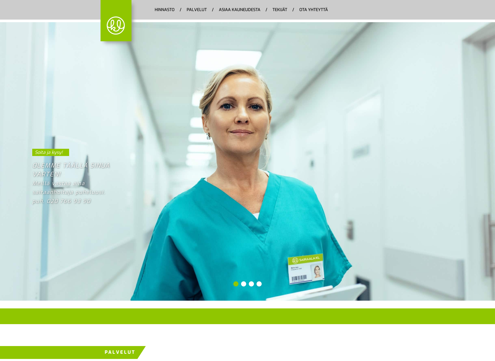 Screenshot for sairaalakl.fi