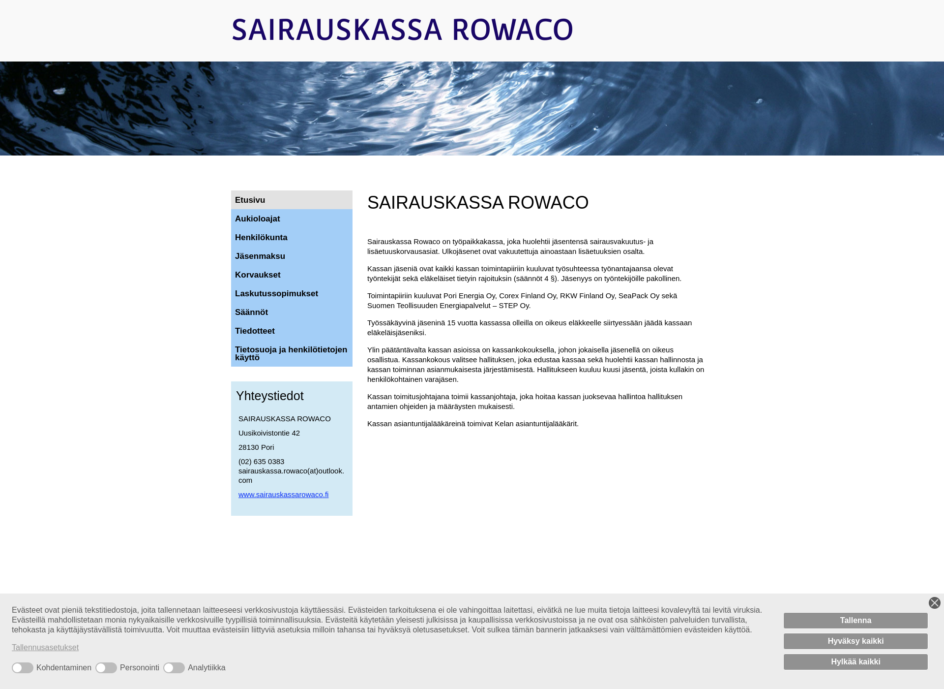 Screenshot for sairauskassarowaco.fi
