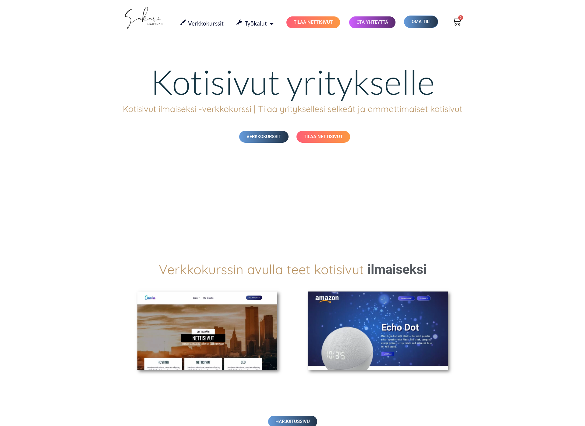 Screenshot for sakarimakynen.fi