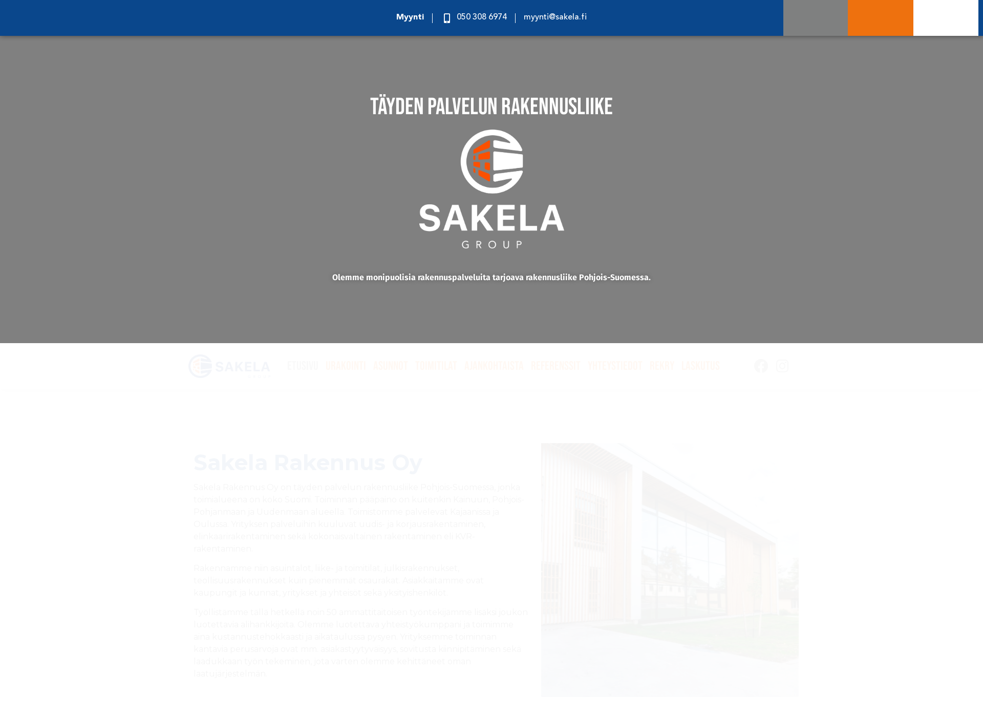 Screenshot for sakela.fi