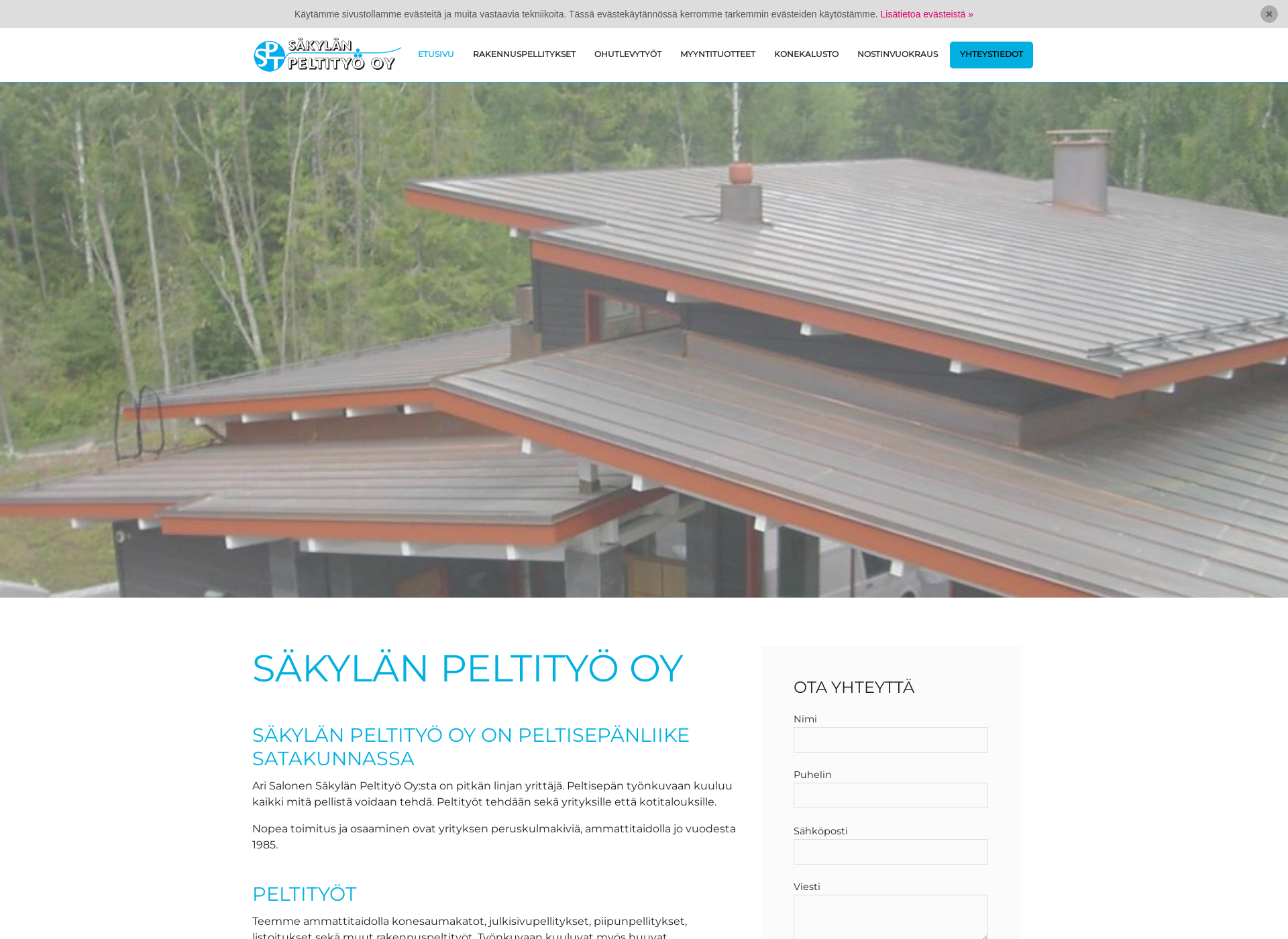 Screenshot for sakylanpeltityo.fi