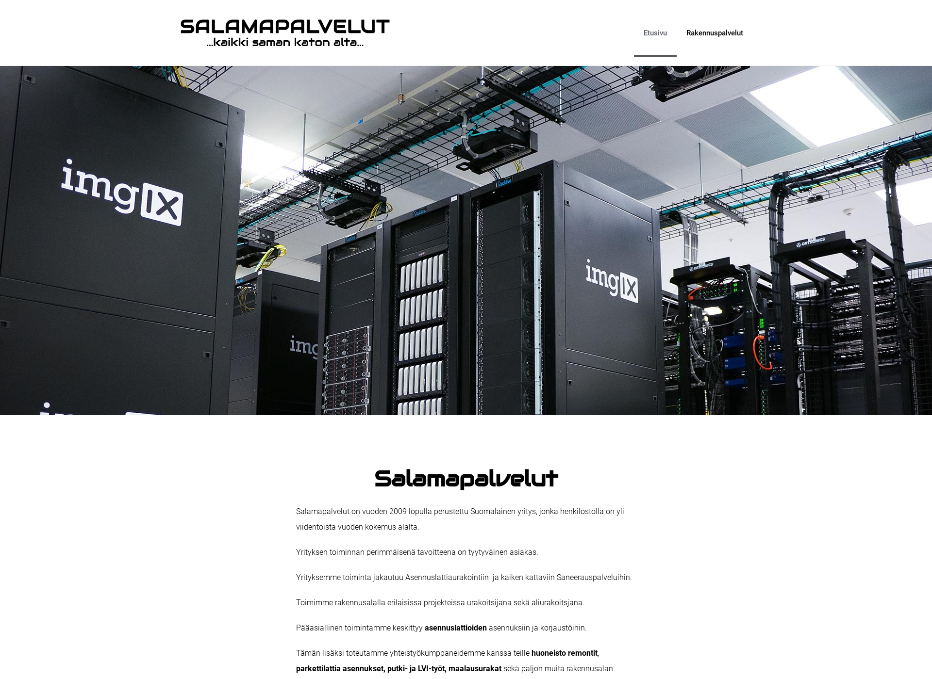 Screenshot for salamapalvelut.fi