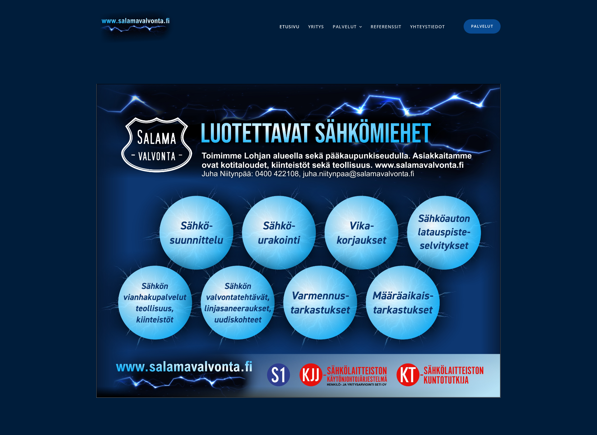 Screenshot for salamavalvonta.fi