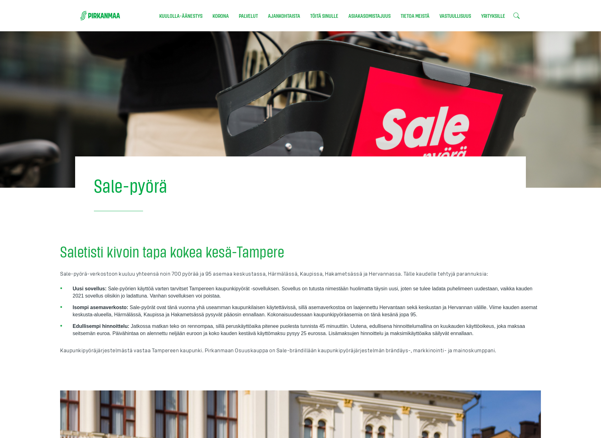 Screenshot for salepyora.fi