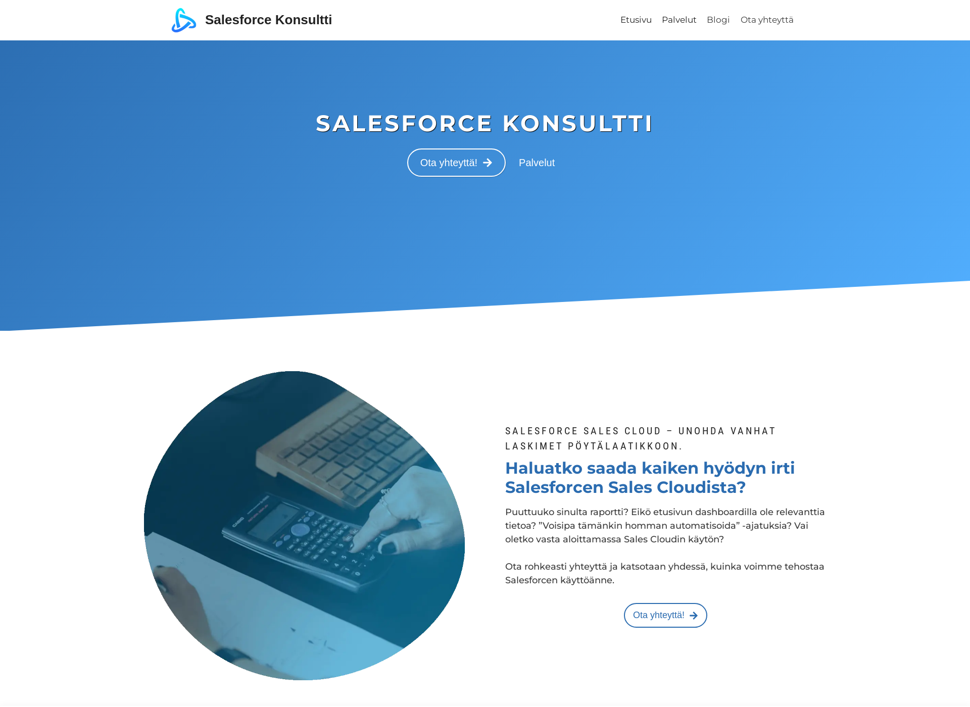 Näyttökuva salesforcekonsultti.fi