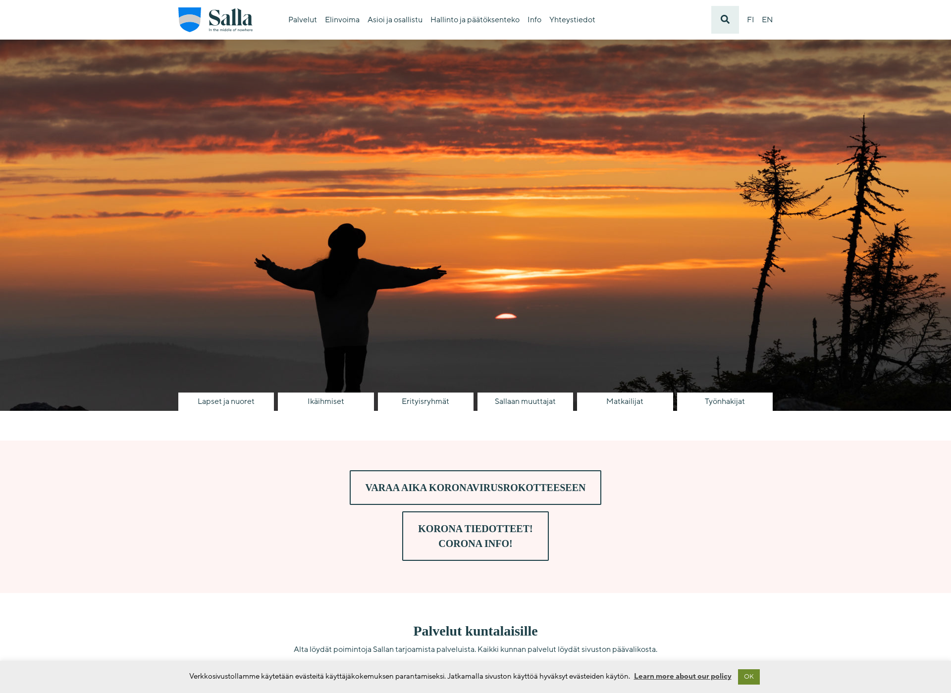 Screenshot for salla.fi