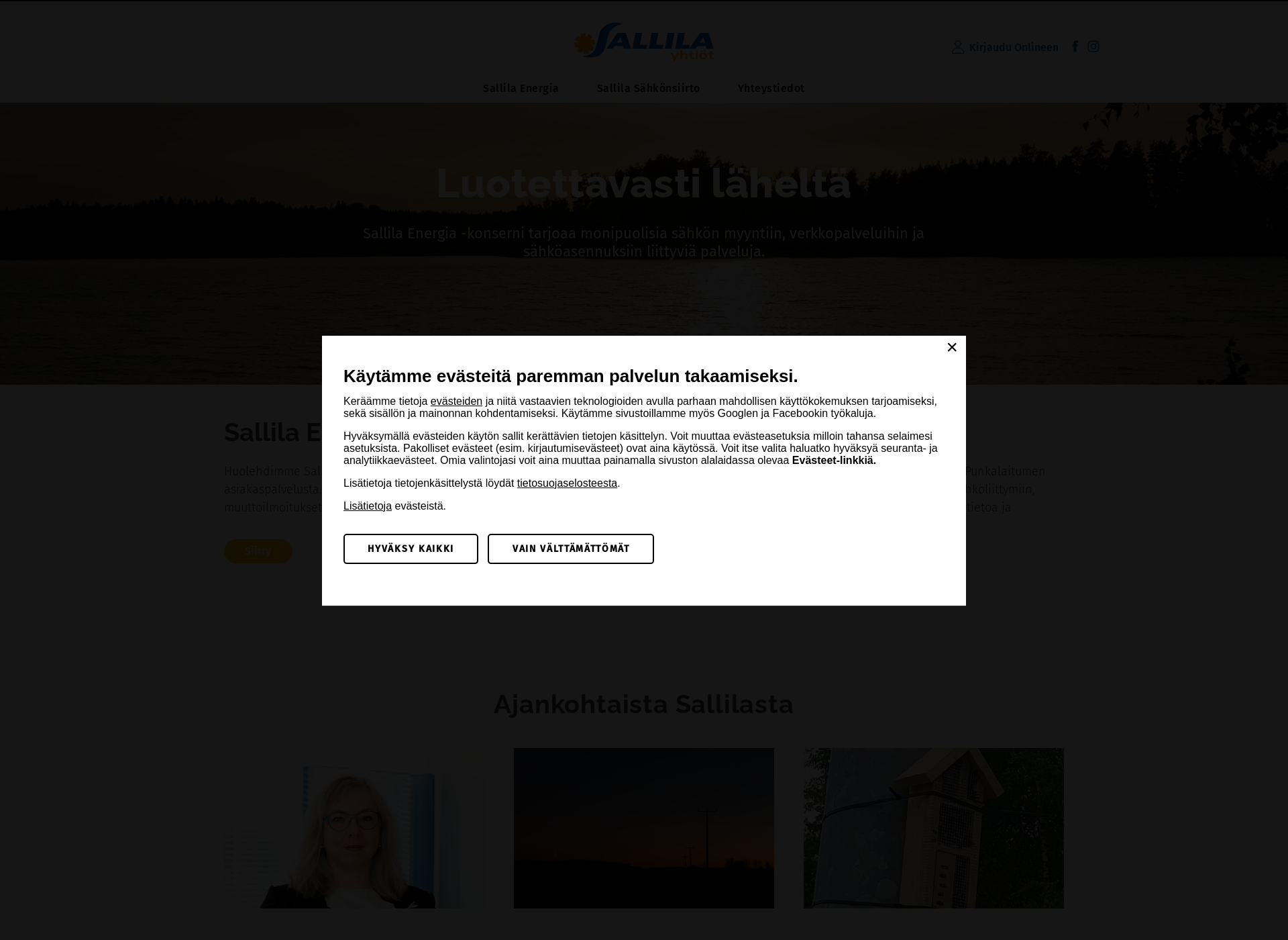 Screenshot for sallila.fi