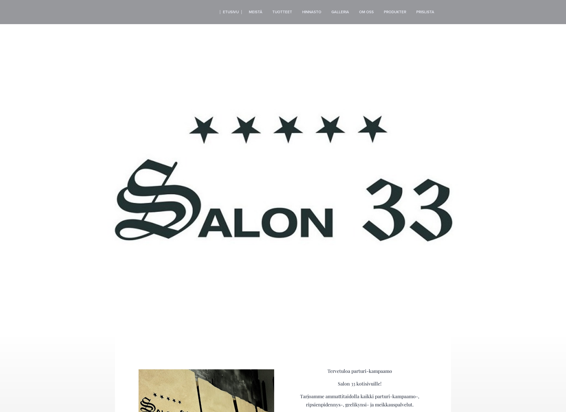 Screenshot for salon33.fi