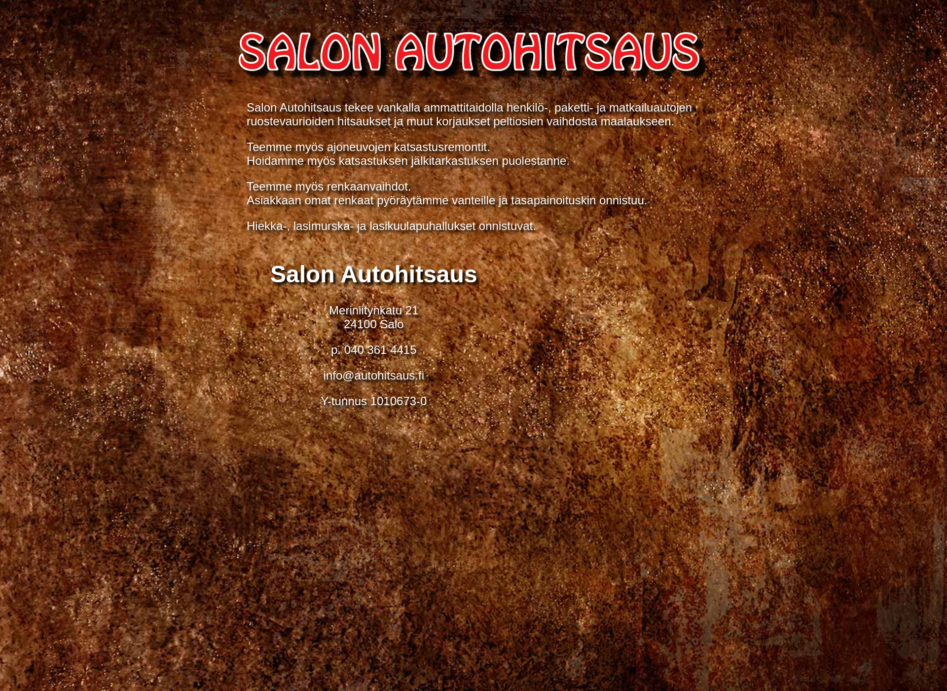 Screenshot for salonautohitsaus.fi
