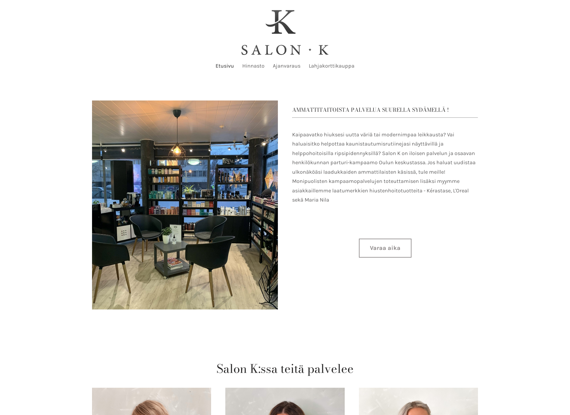 Screenshot for salonk.fi
