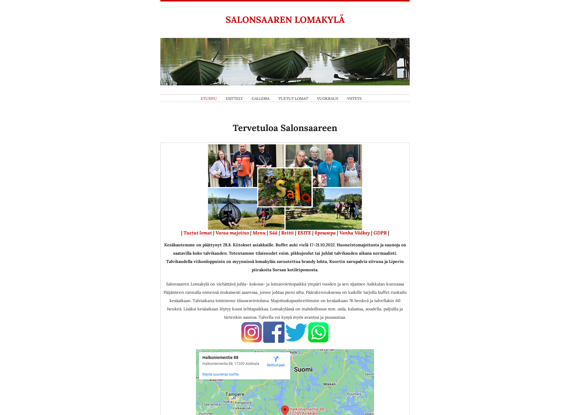Screenshot for salonsaari.fi