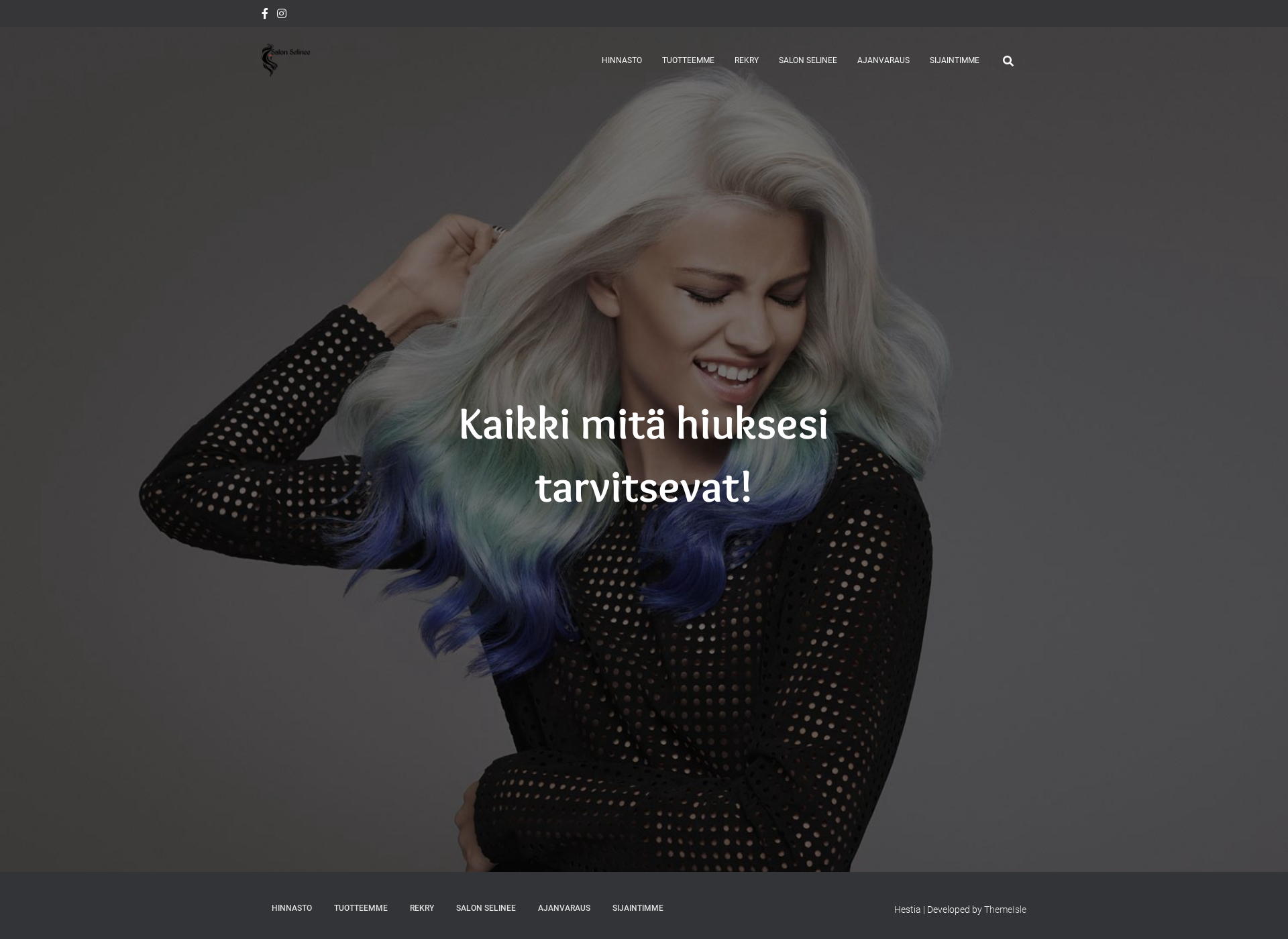 Skärmdump för salonselinee.fi