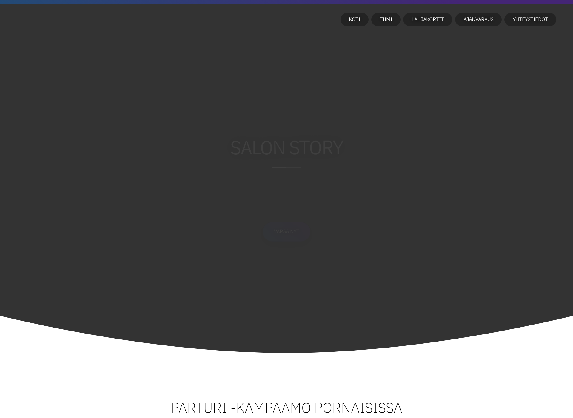 Skärmdump för salonstory.fi
