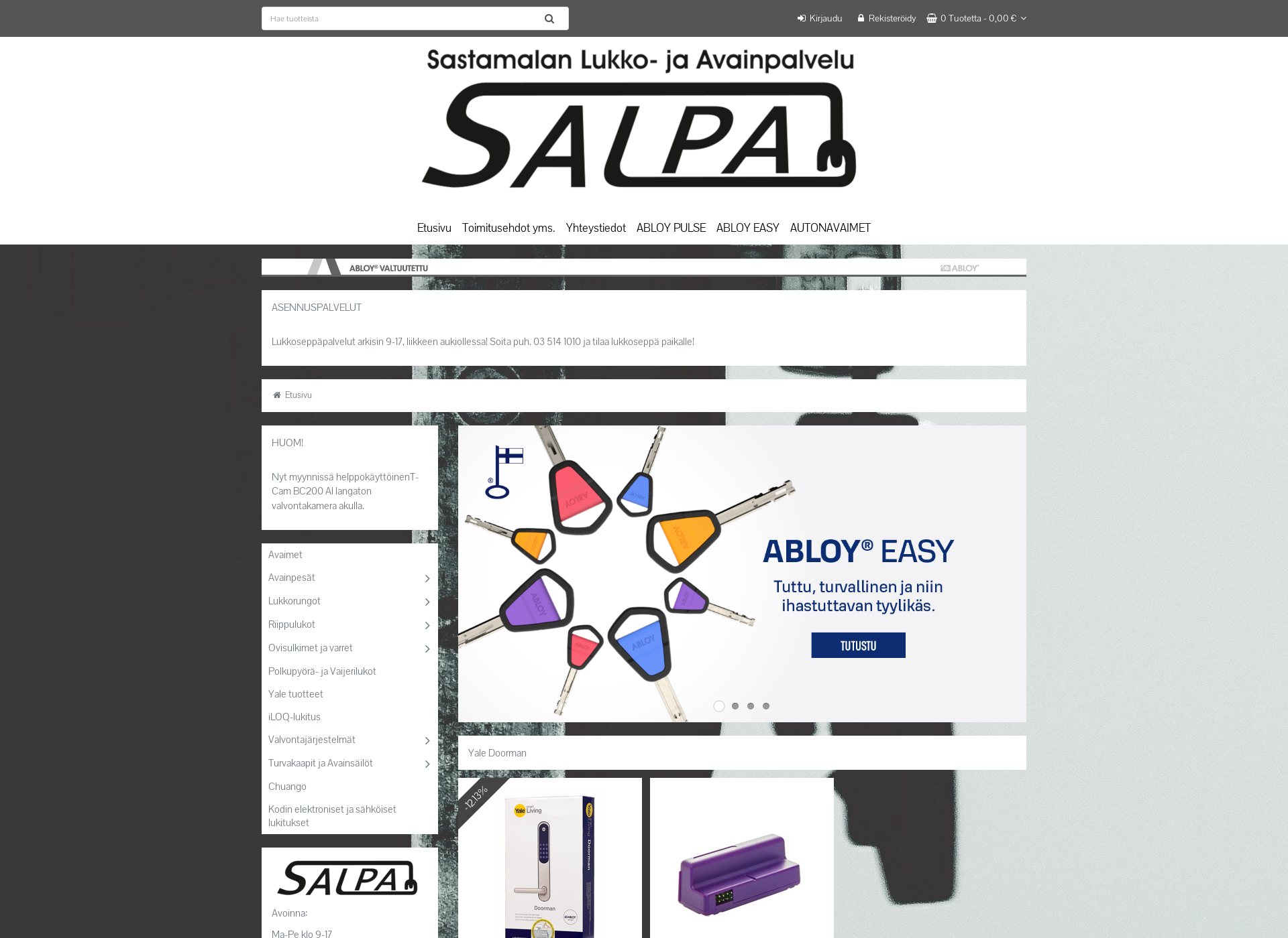 Screenshot for salpaoy.fi