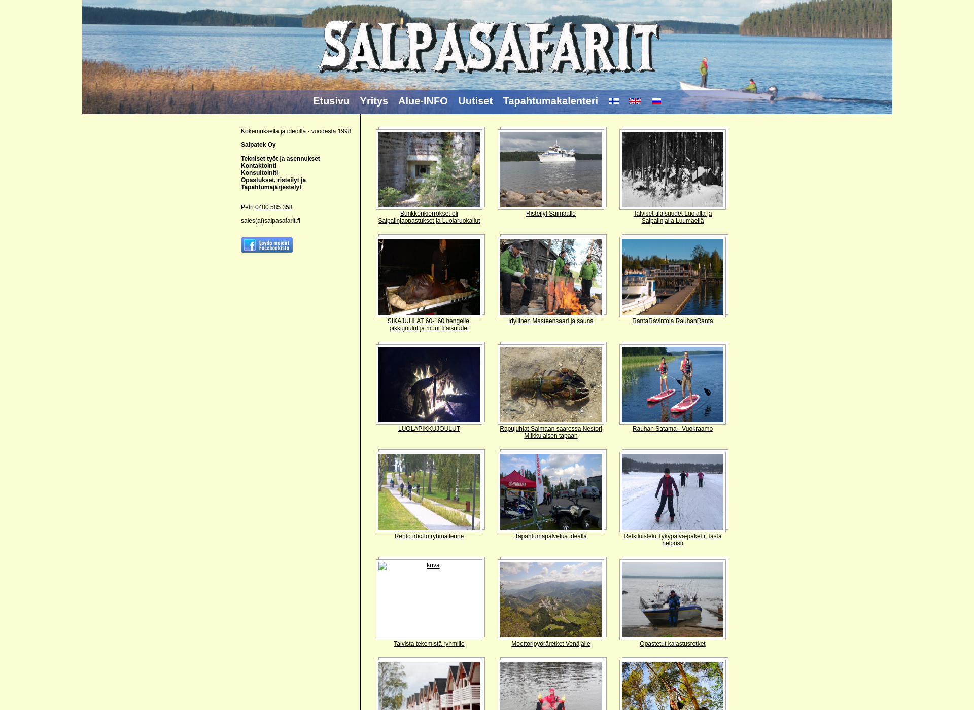 Screenshot for salpasafarit.fi