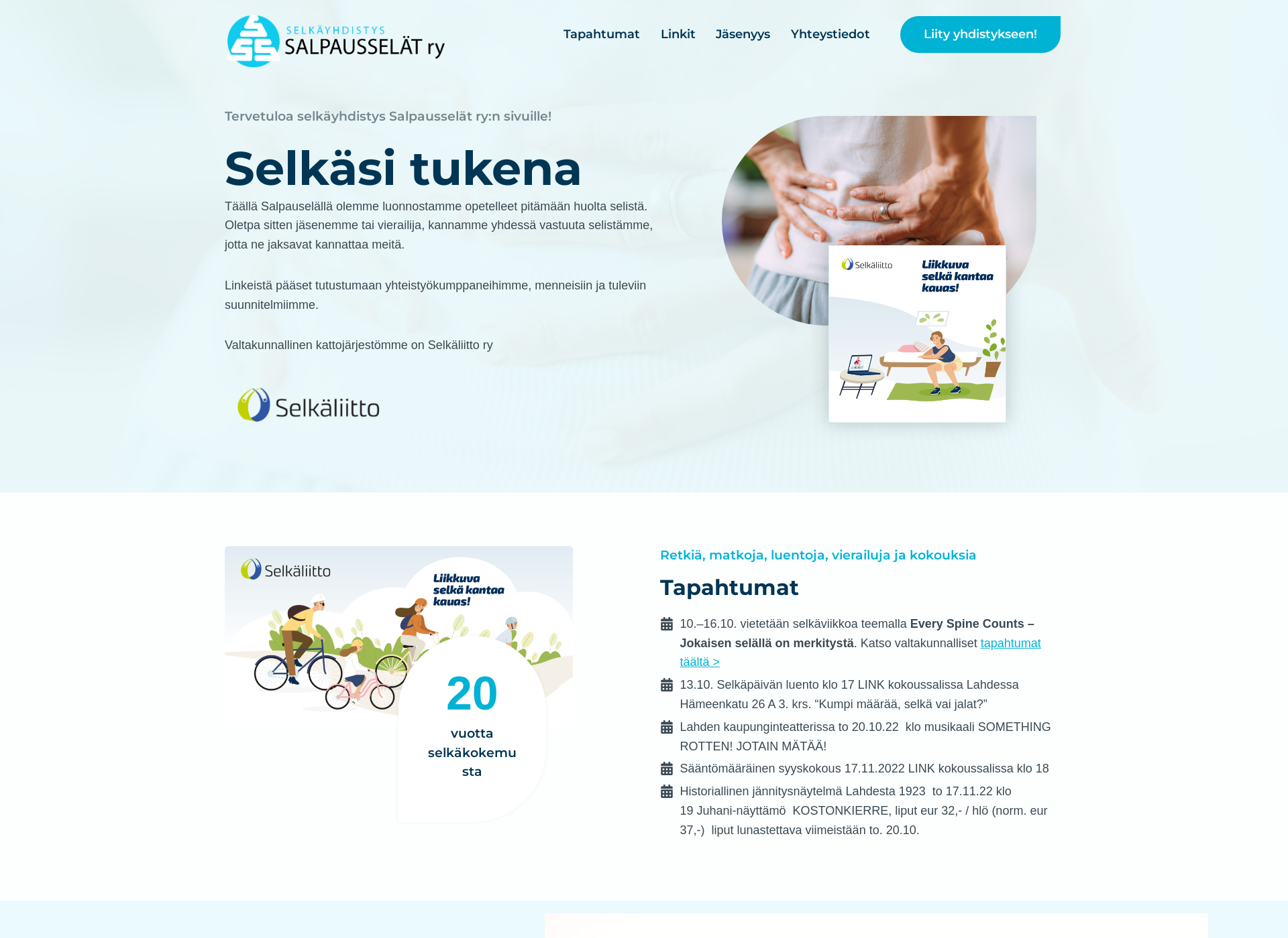 Screenshot for salpausselat.fi