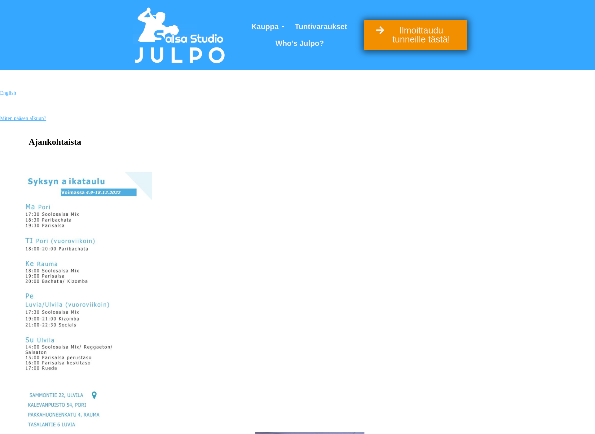 Screenshot for salsastudiojulpo.fi