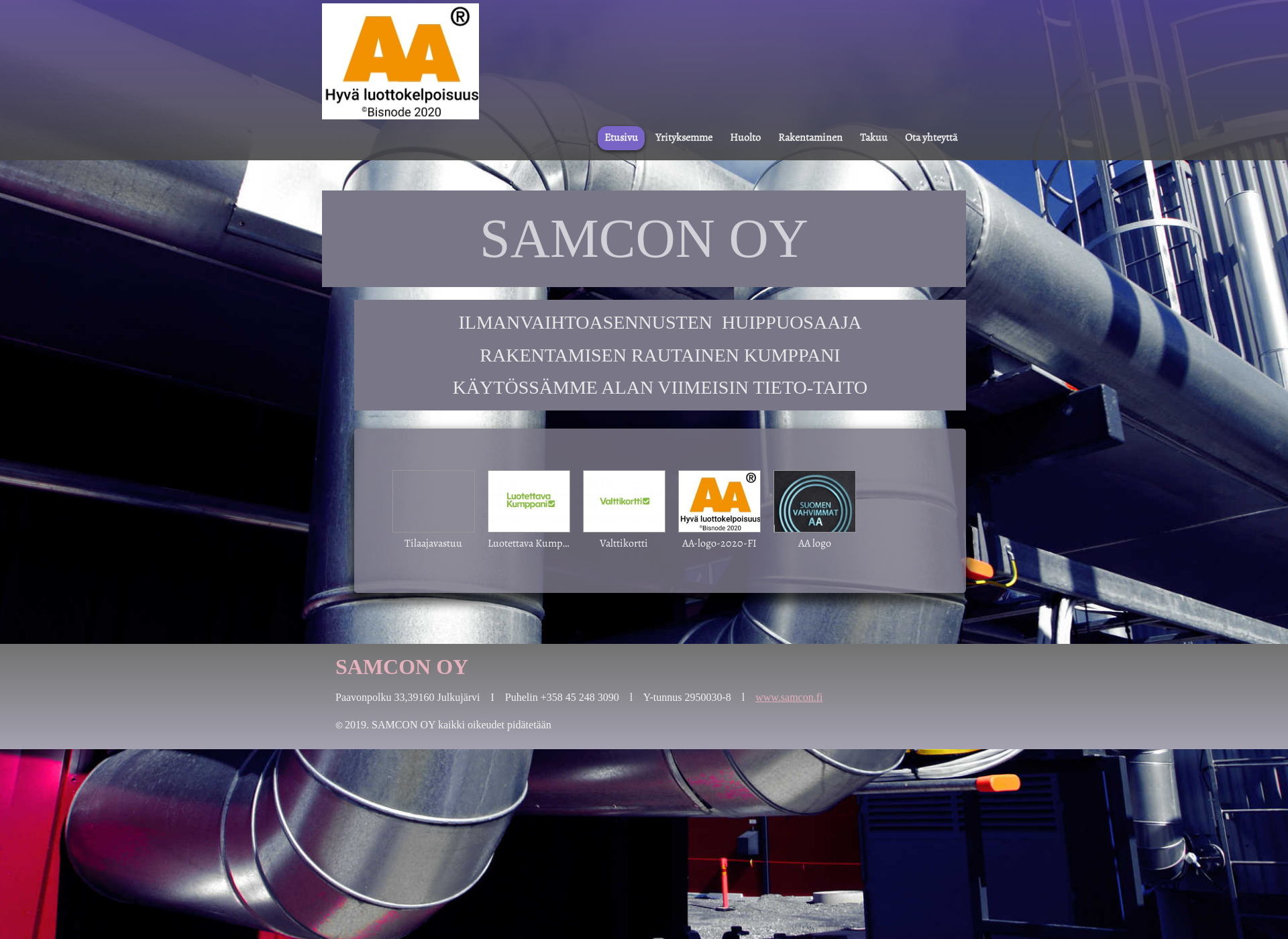 Screenshot for samcon.fi