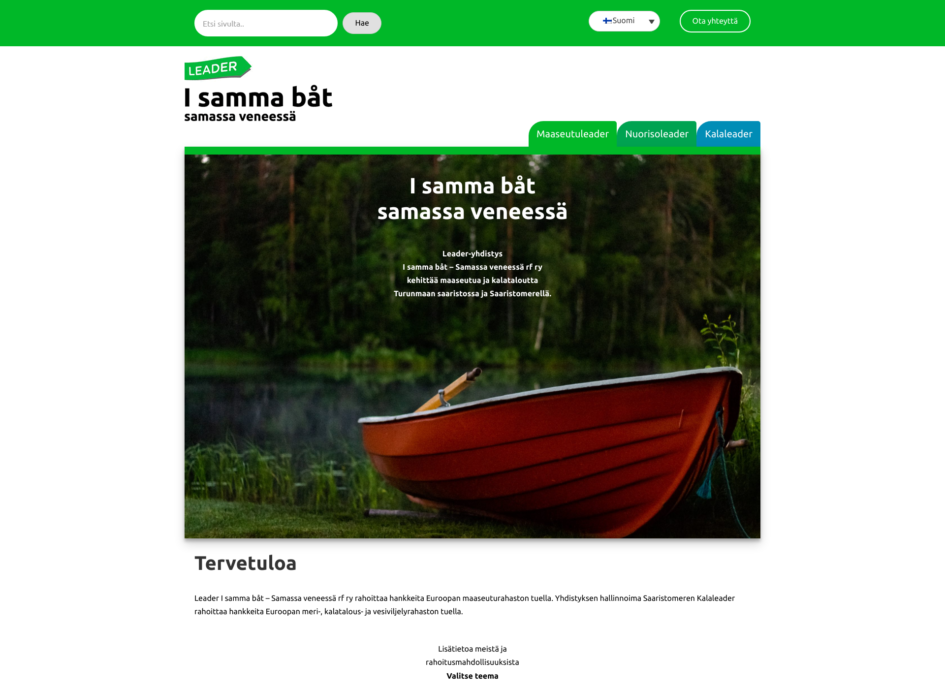 Screenshot for sameboat.fi
