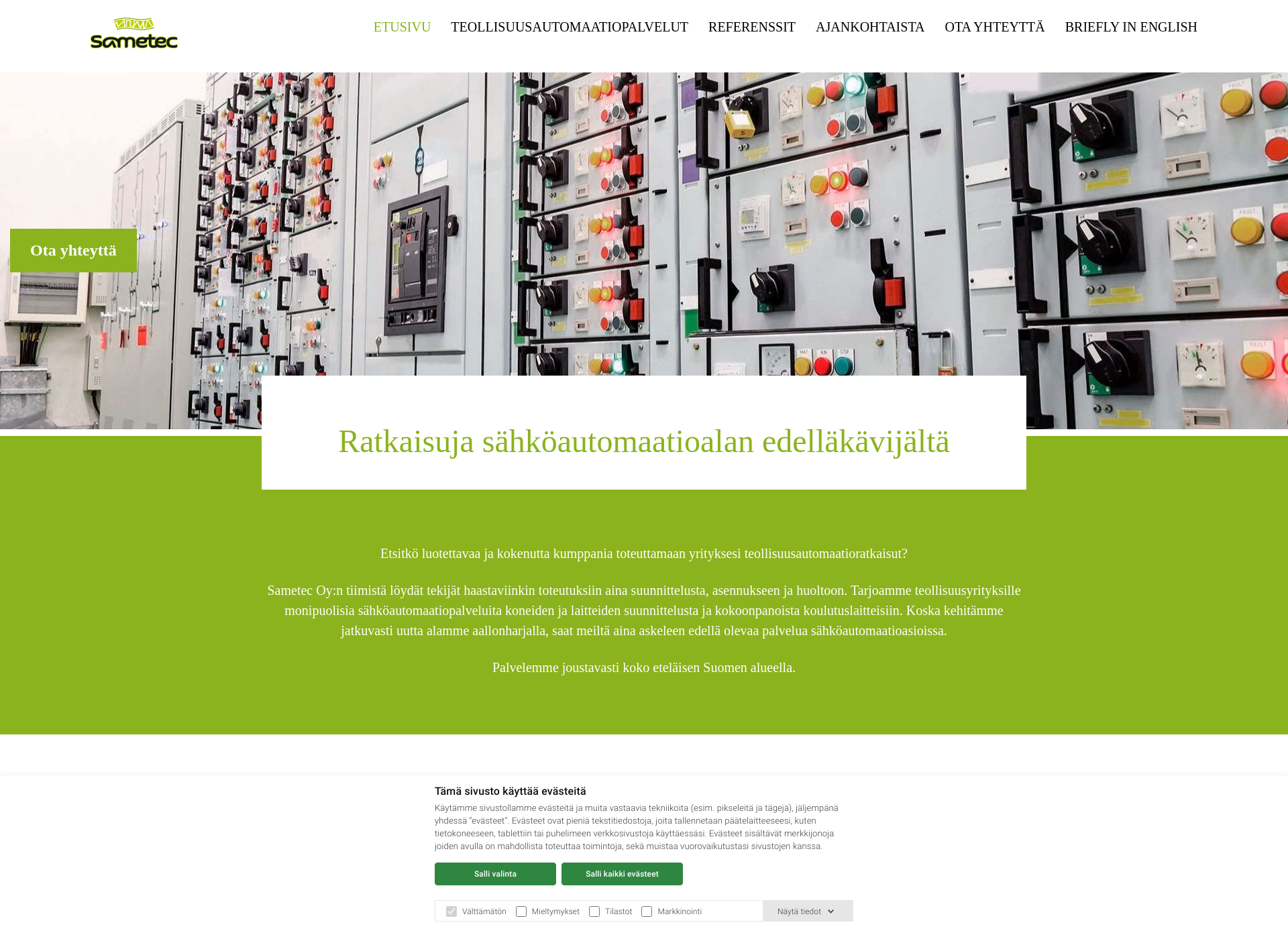 Screenshot for sametec.fi