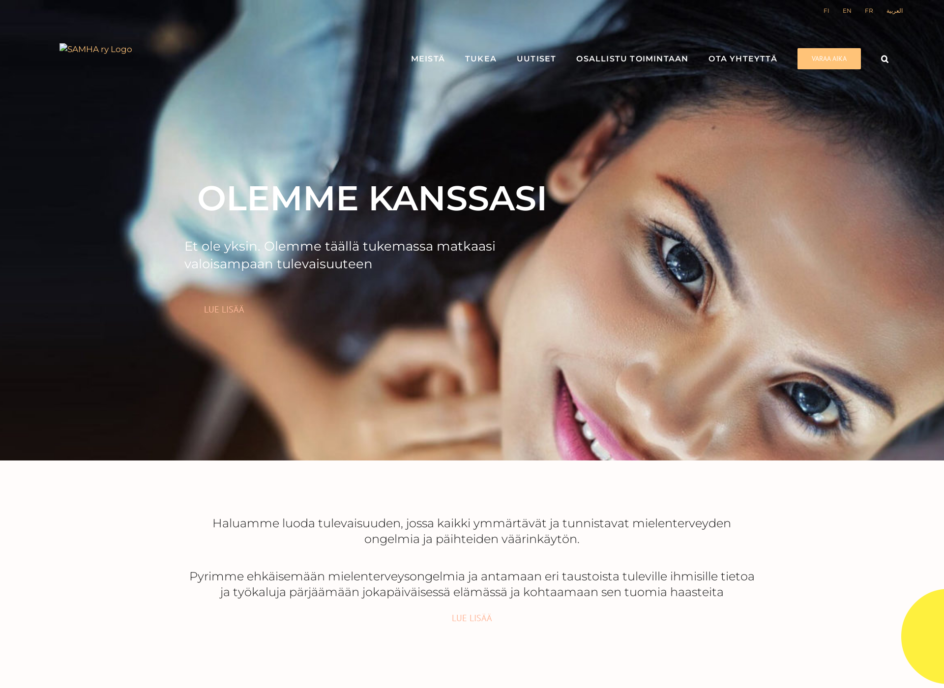 Screenshot for samha.fi