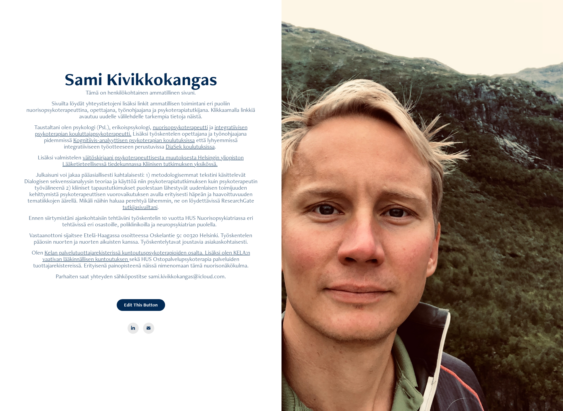 Screenshot for samikivikkokangas.com