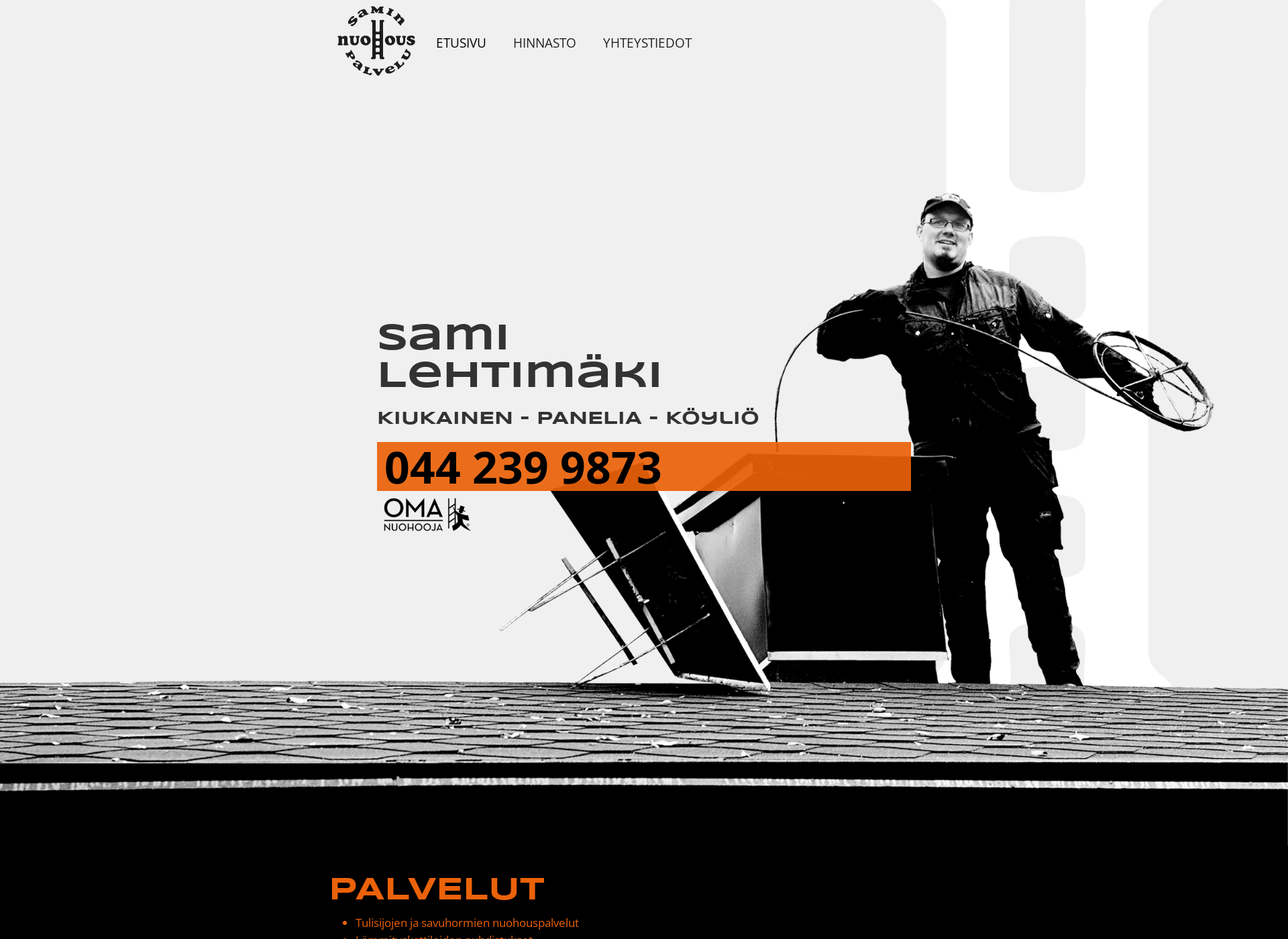 Screenshot for saminnuohouspalvelu.fi