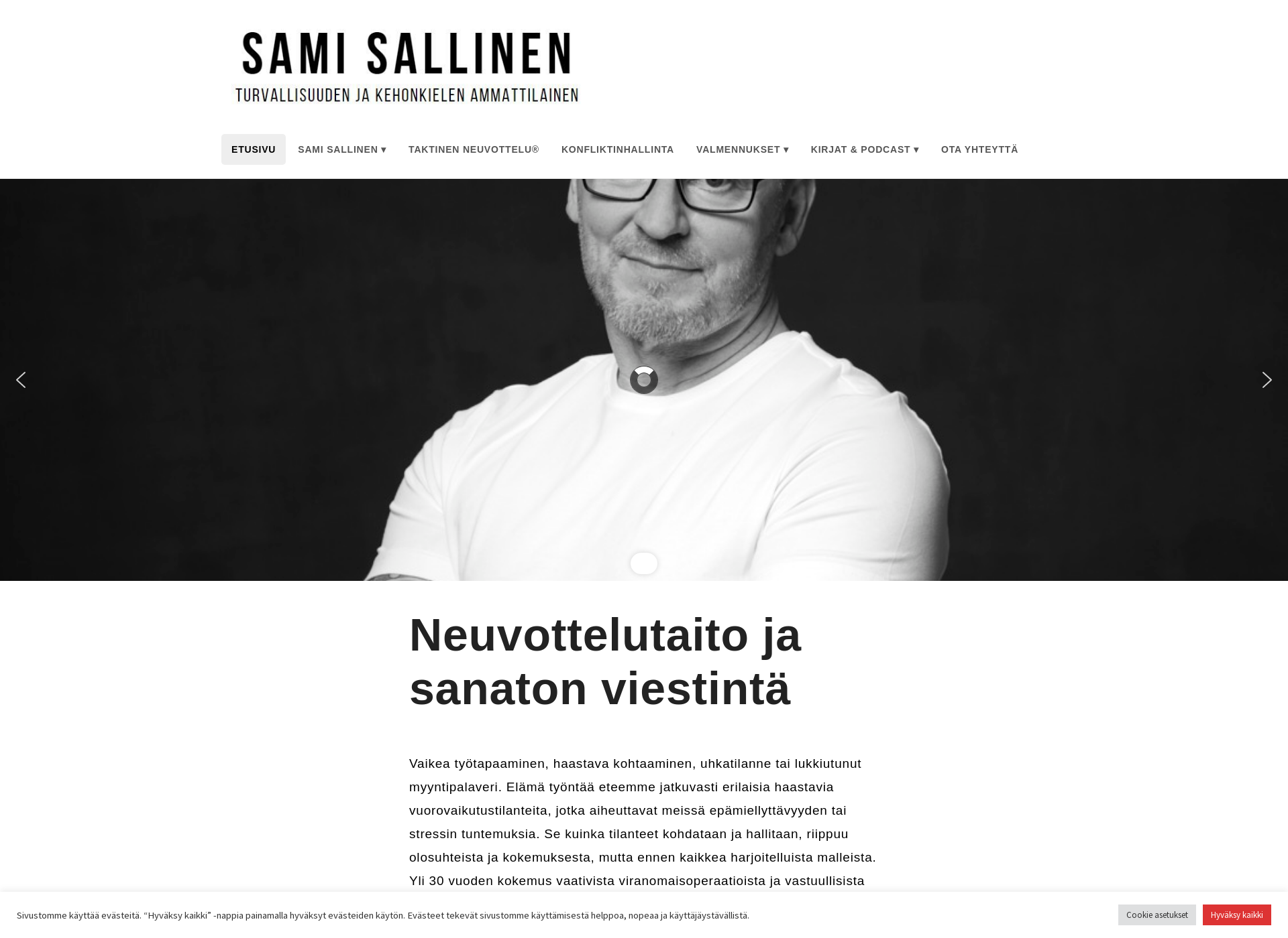 Skärmdump för samisallinen.fi
