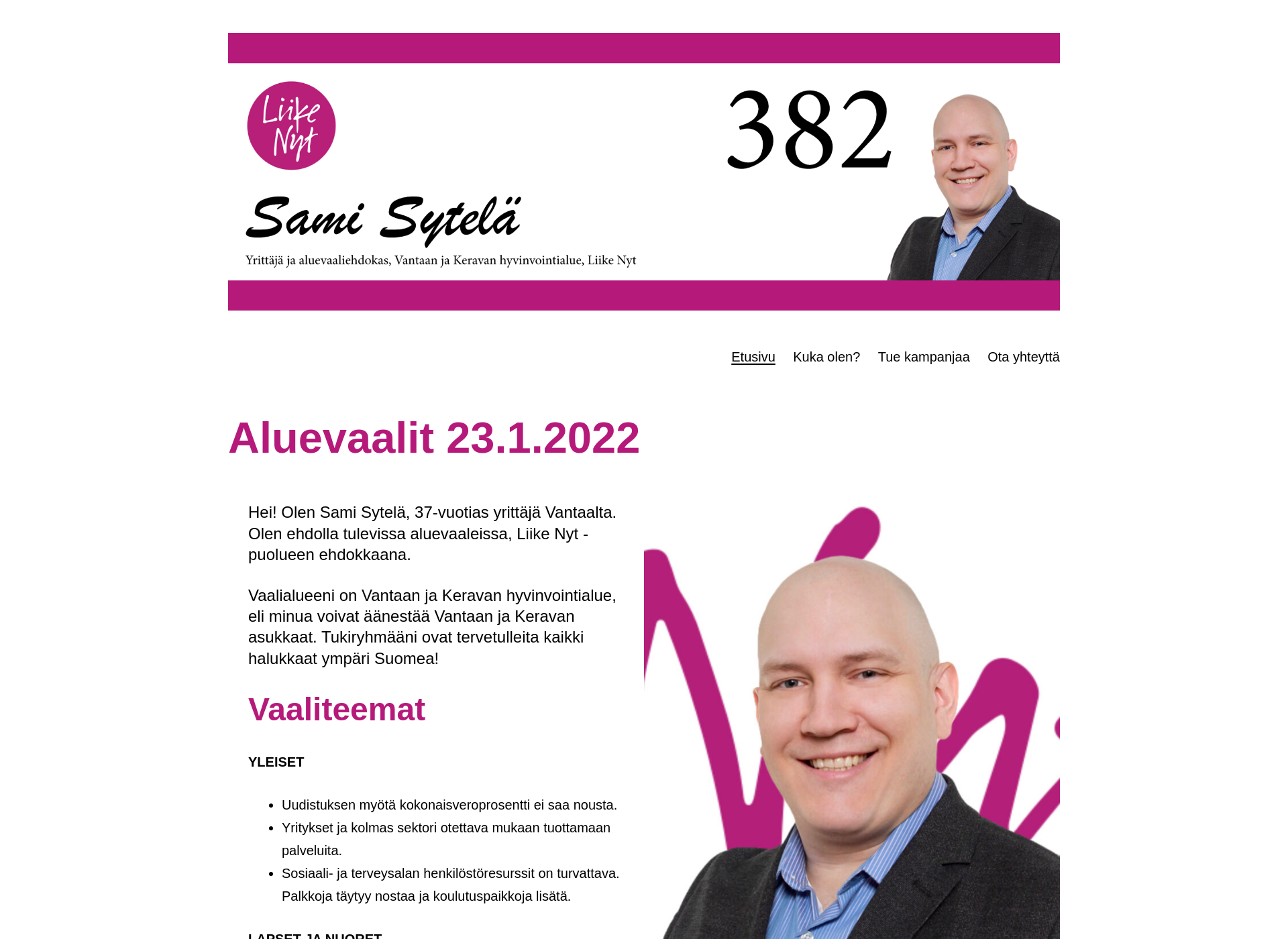 Skärmdump för samisytela.fi