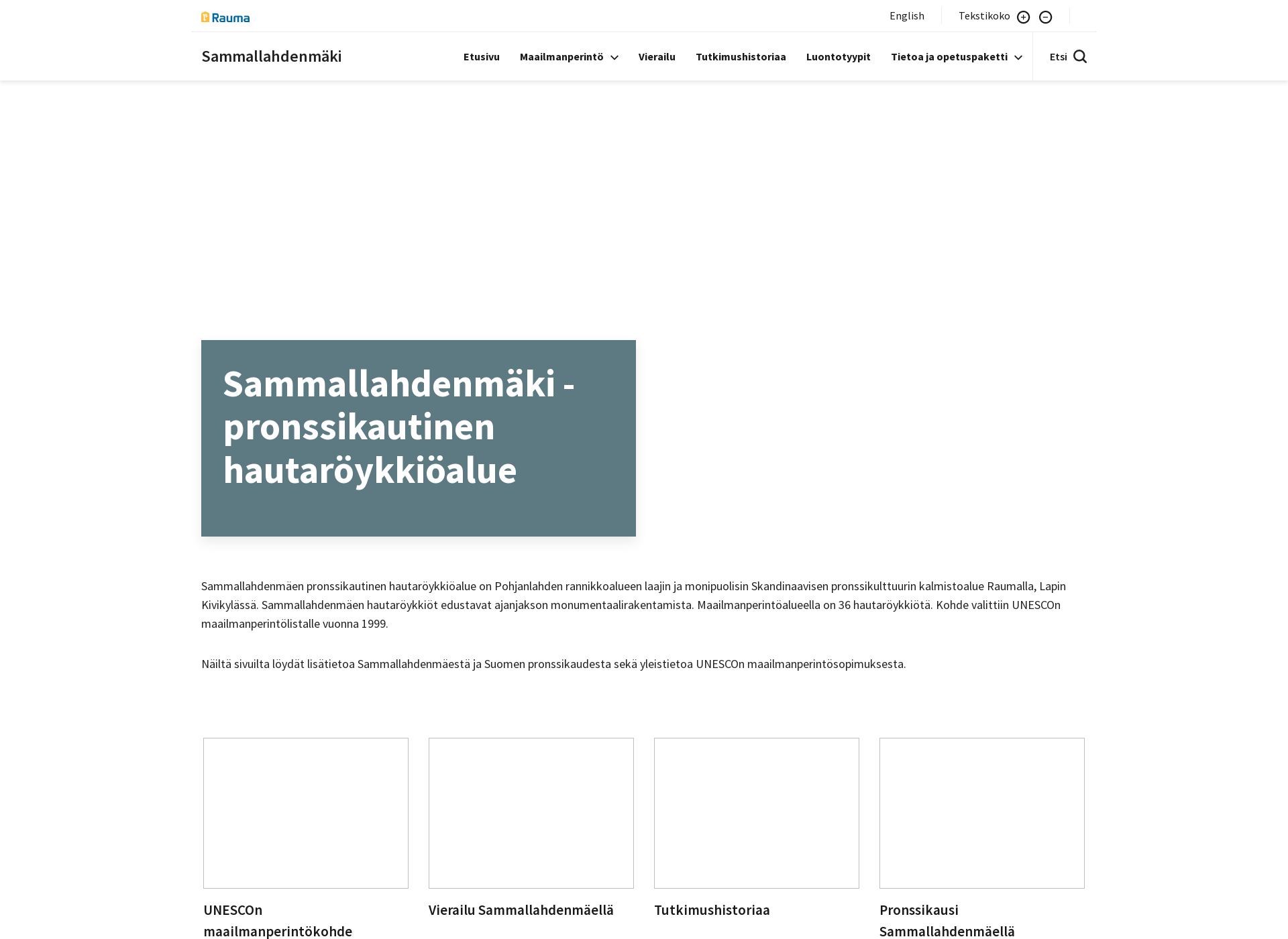 Näyttökuva sammallahdenmaki.fi