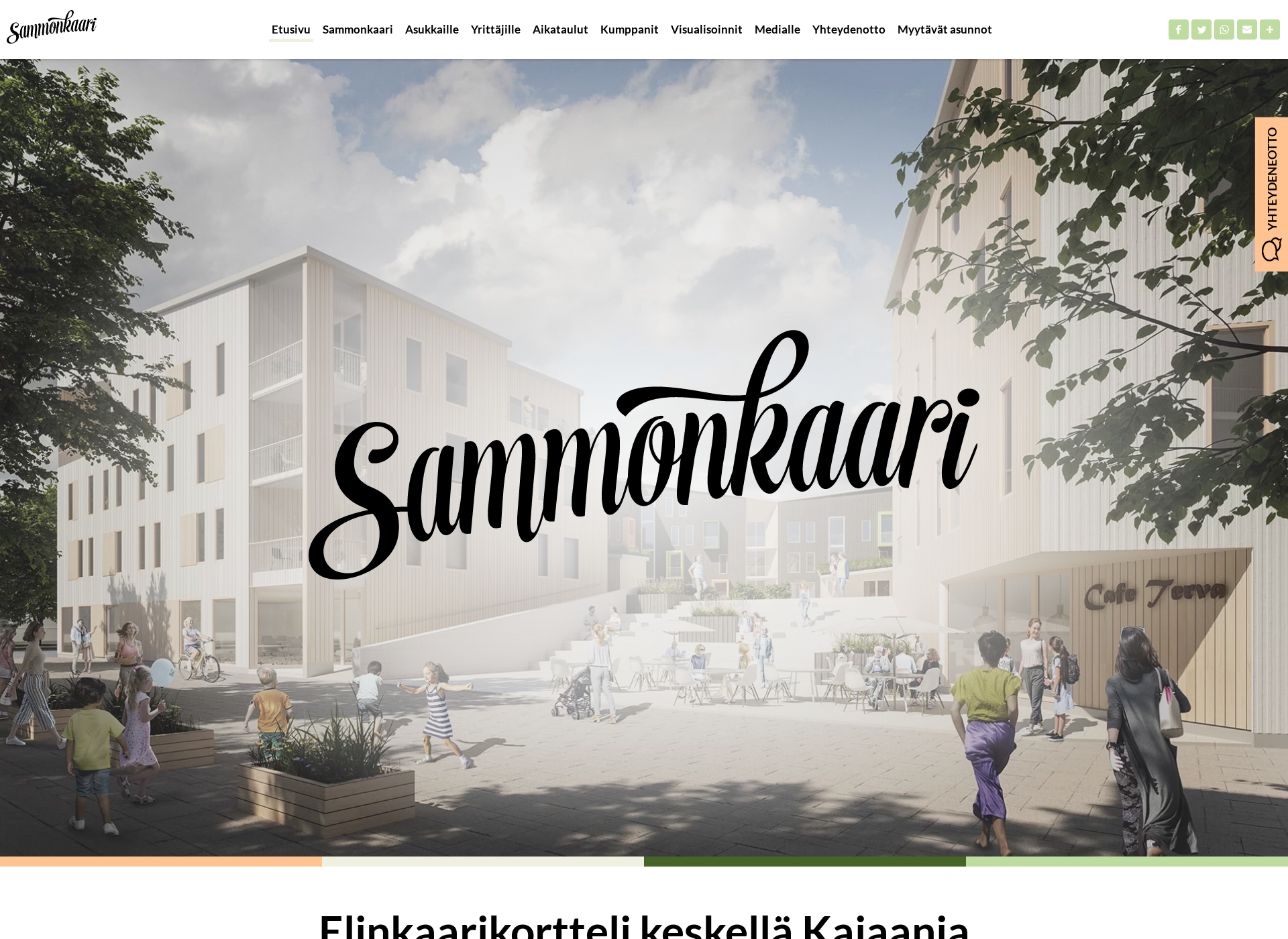 Skärmdump för sammonkaari.fi