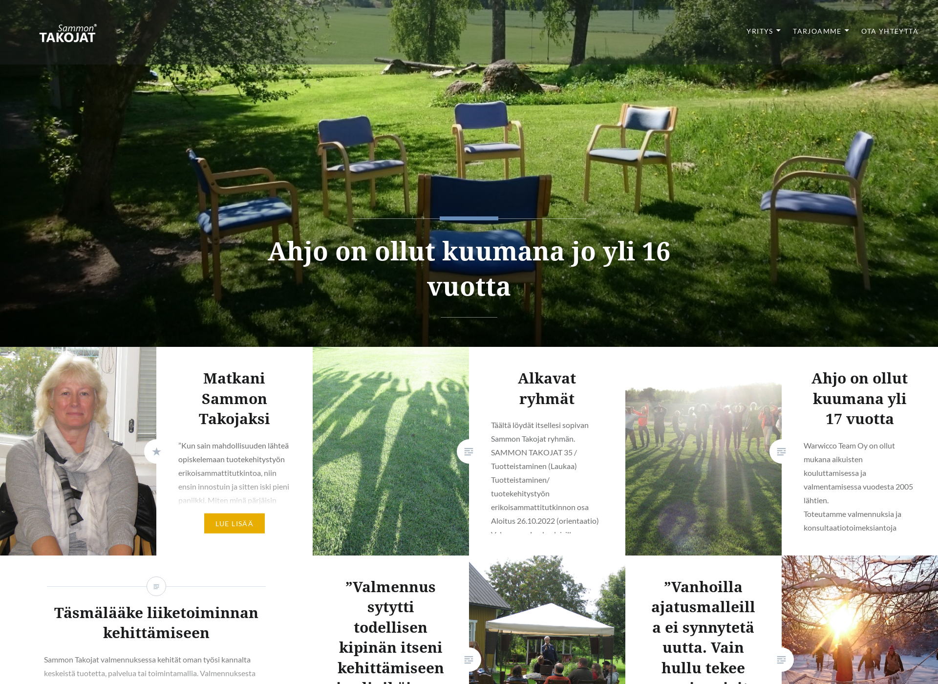 Screenshot for sammontakojat.fi